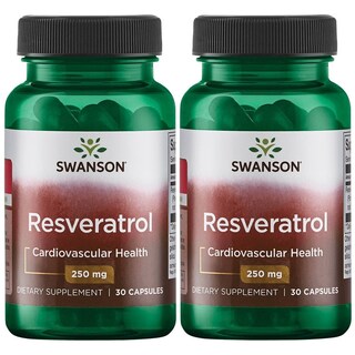 Foto 1 | Suplemento Swanson Resveratrol De Mayor Potencia 250 Mg 30 Cápsulas X2 - Venta Internacional.