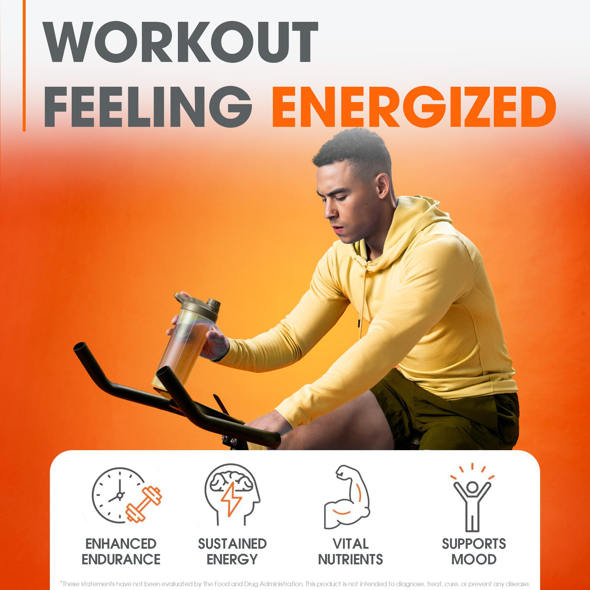 Foto 5 pulgar | Polvo Para Antes Del Entrenamiento, Genius Brand Genius Energized, 20 Dosis - Venta Internacional.