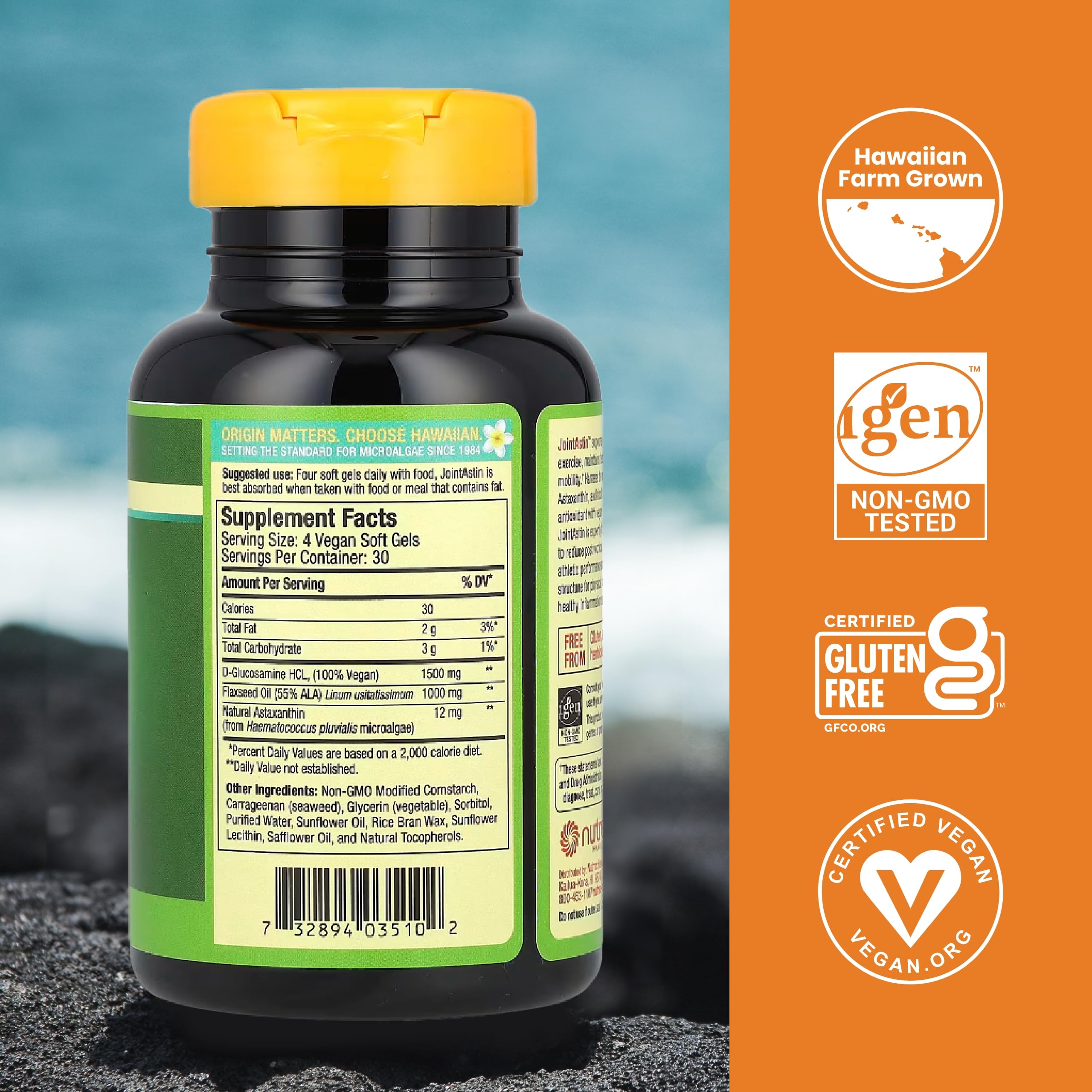 Foto 2 | Suplemento Nutrex Hawaii Joint Astin 12 Mg 120 Cápsulas Blandas - Venta Internacional.