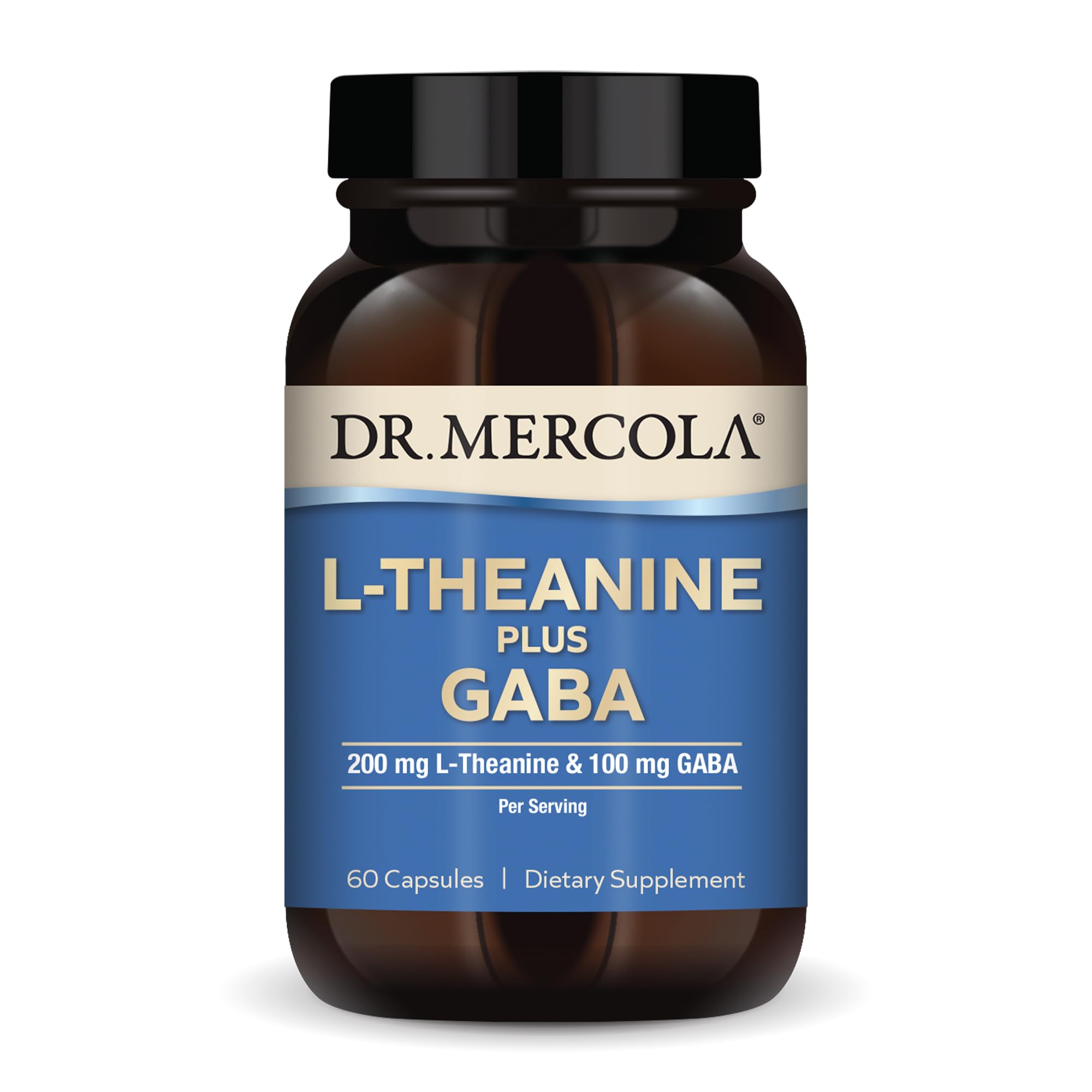 Foto 1 | Suplemento Dr. Mercola L-teanina Plus Gaba 60 Cápsulas - Venta Internacional.