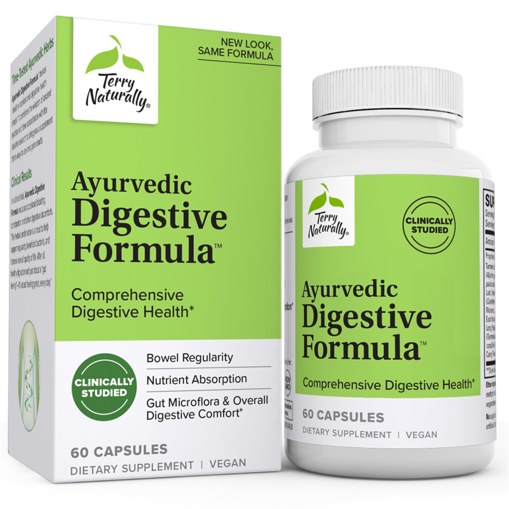 Foto 1 | Suplemento Terry Naturally Ayurvedic Digestive 60 Cápsulas - Venta Internacional.