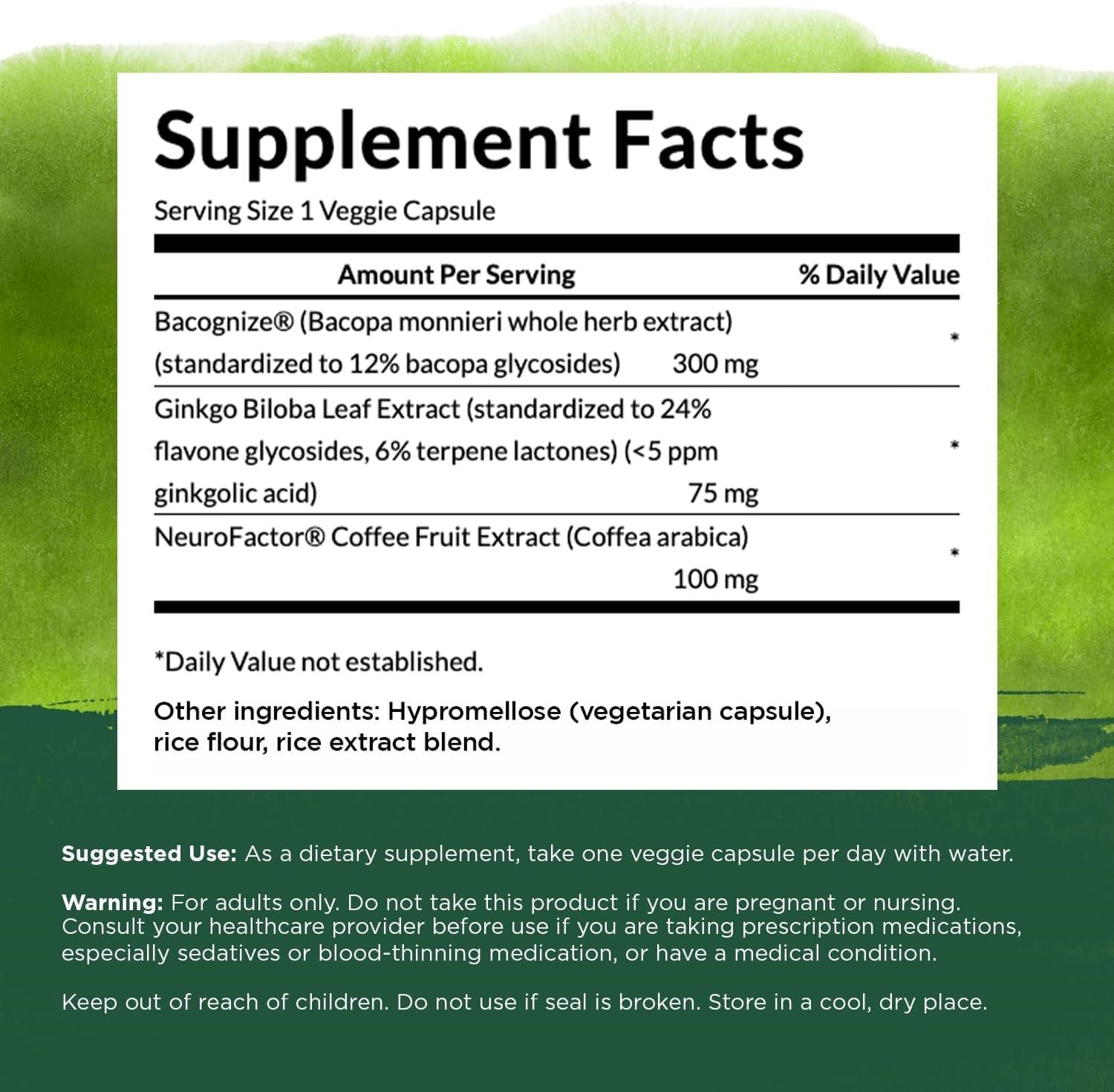 Foto 2 | Suplemento Swanson Pure Brainpower Brain Health 60 Cápsulas - Venta Internacional.