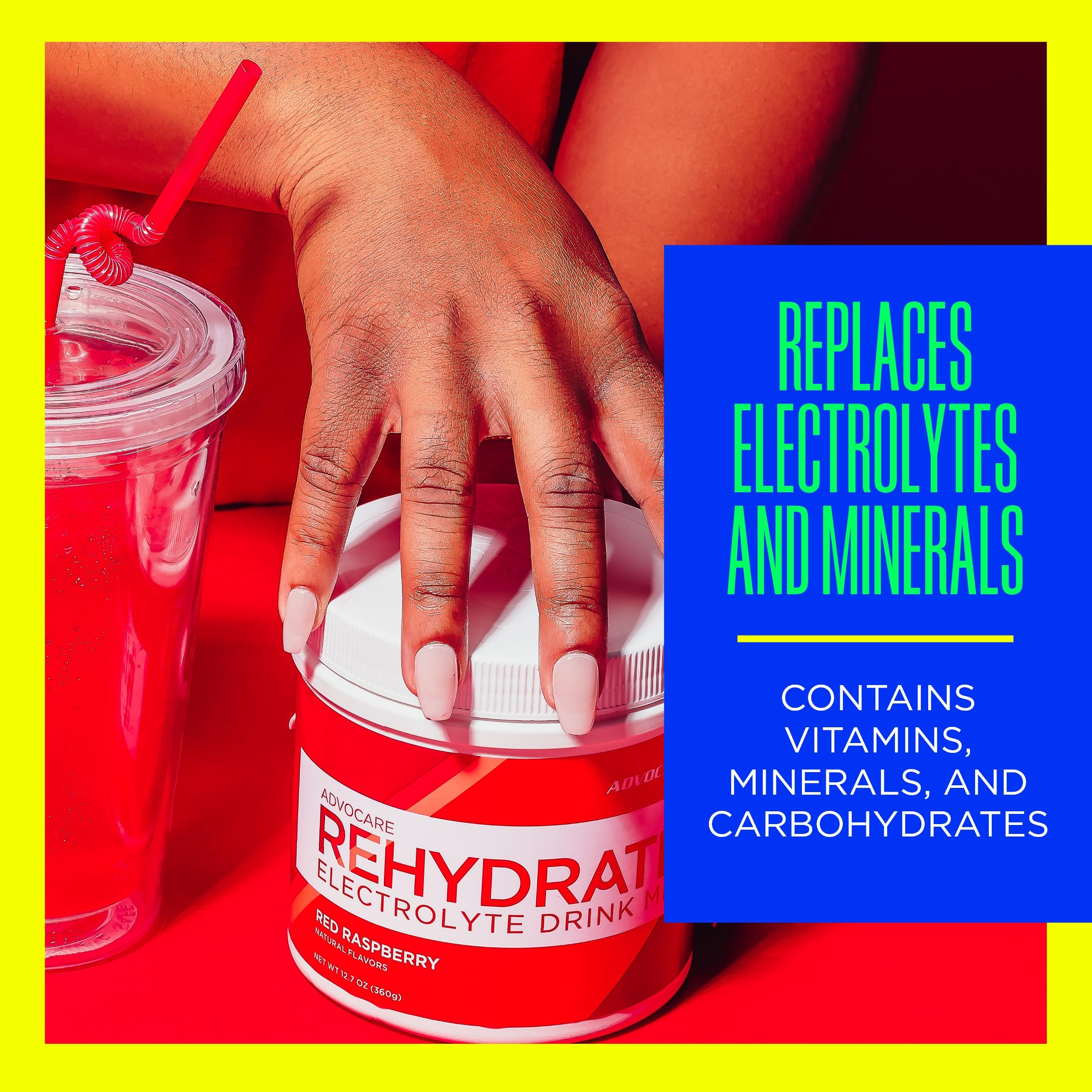 Foto 4 pulgar | Mezcla De Bebidas Electrolíticas Advocare Rehydrate Red Frambuesa, 375 Ml - Venta Internacional.
