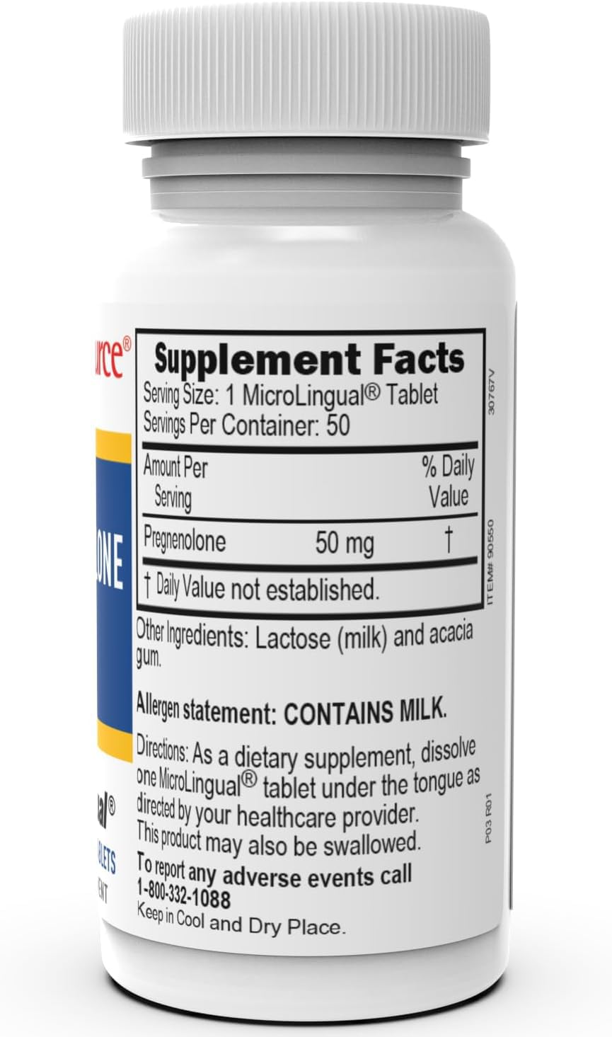 Foto 2 | Suplemento De Pregnenolona De 50 Mg De Fuente Superior, Tabletas X50 - Venta Internacional.