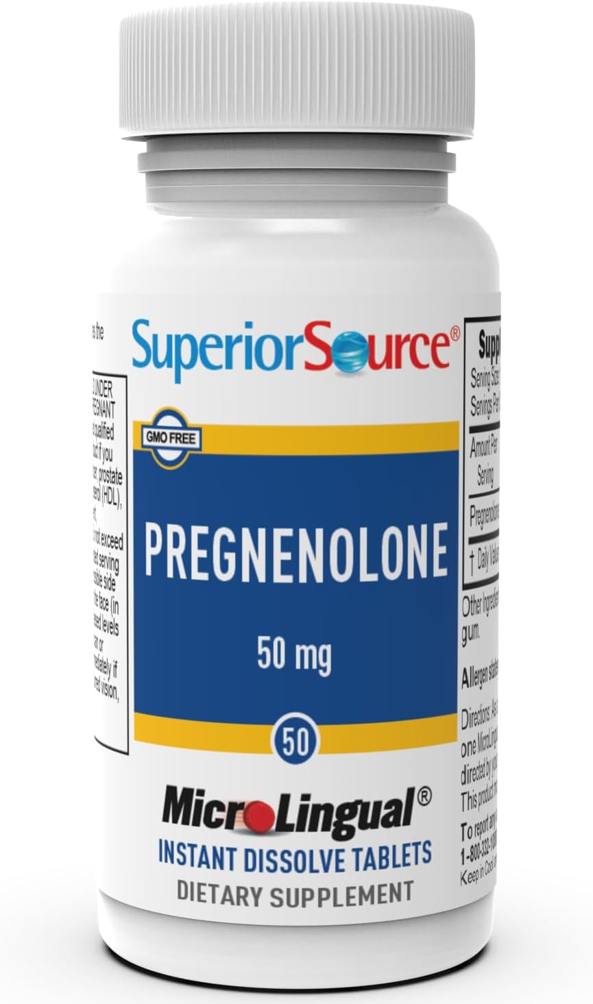 Foto 3 | Suplemento De Pregnenolona De 50 Mg De Fuente Superior, Tabletas X50 - Venta Internacional.