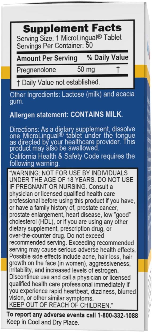 Foto 4 | Suplemento De Pregnenolona De 50 Mg De Fuente Superior, Tabletas X50 - Venta Internacional.