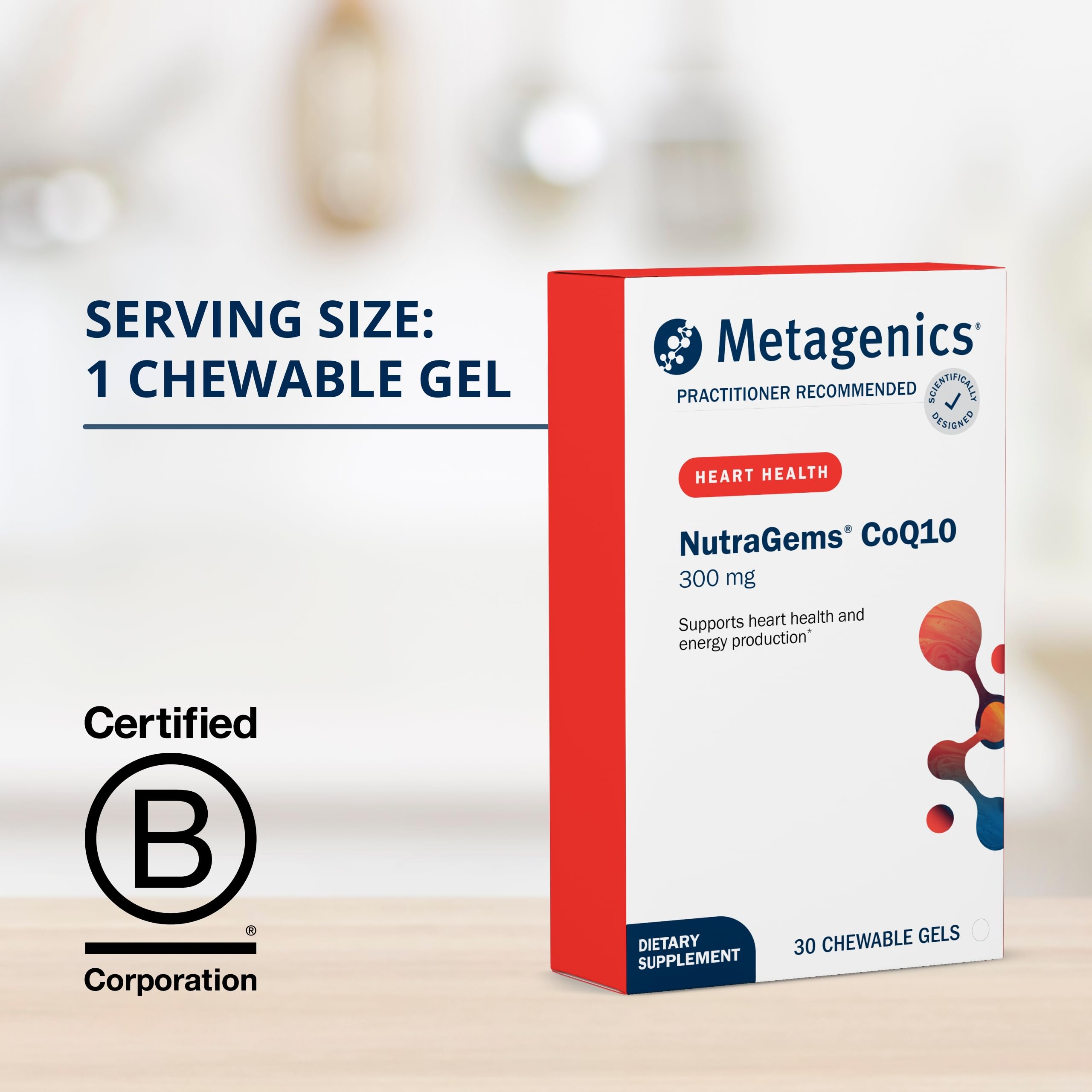 Foto 5 pulgar | Geles Masticables Supplement Metagenics Nutragems Coq10 De 300 Mg - Venta Internacional.