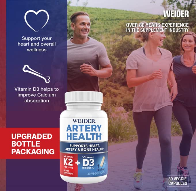 Foto 6 pulgar | Suplemento Weider Artery Health Heart Support 30 Cápsulas - Venta Internacional.