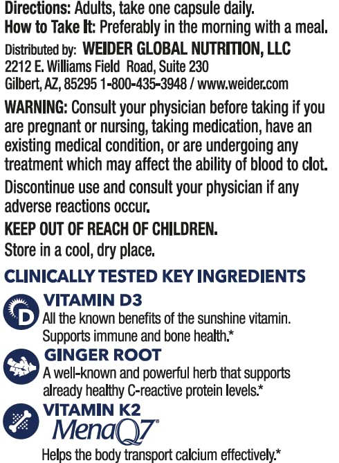 Foto 7 | Suplemento Weider Artery Health Heart Support 30 Cápsulas - Venta Internacional.