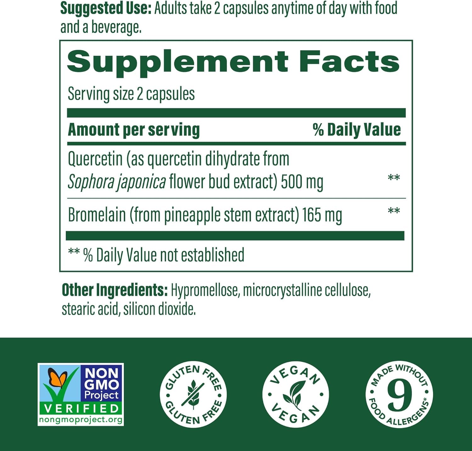 Foto 3 pulgar | Complemente Megafood Quercetina Con Bromelina 500 Mg 60 Cápsulas - Venta Internacional.