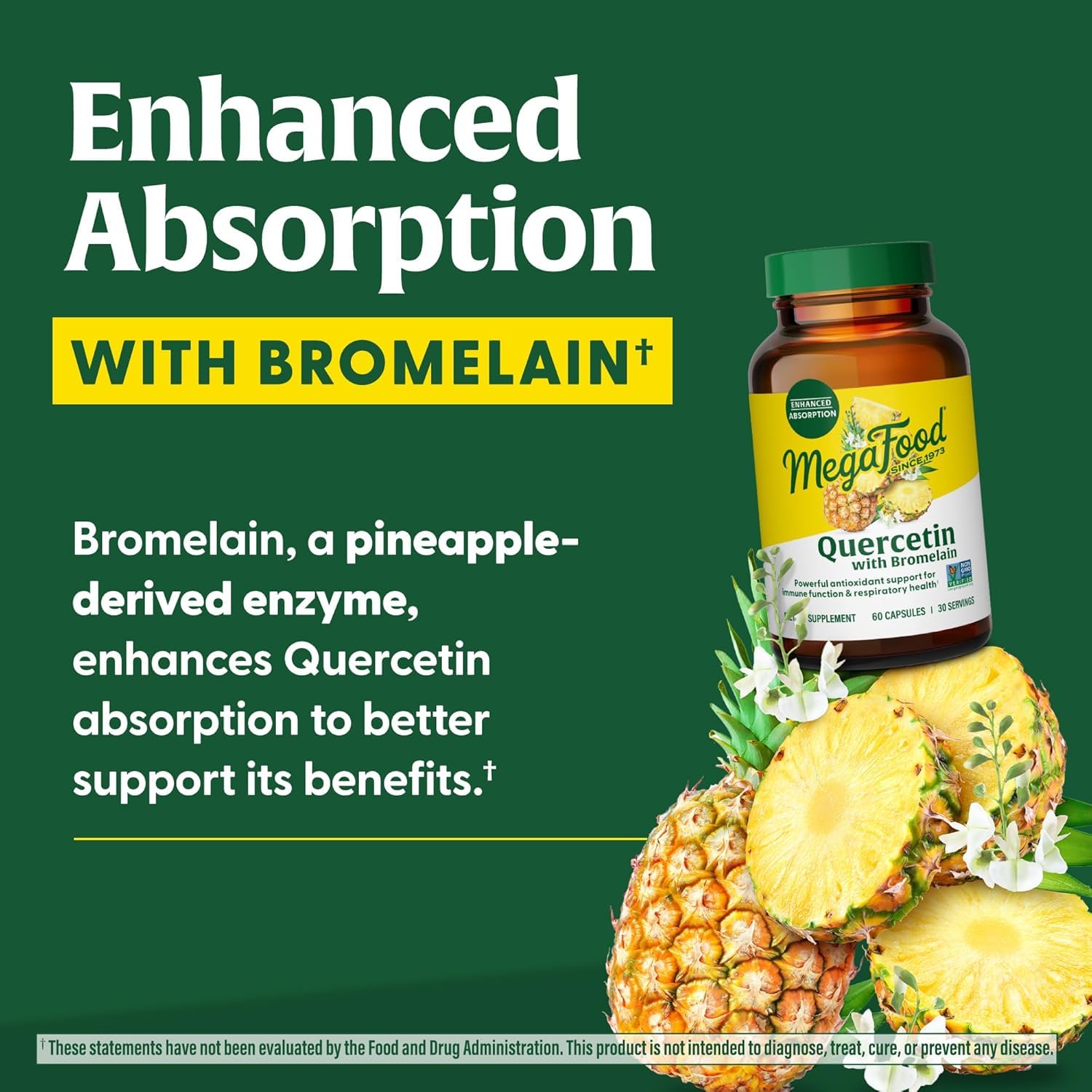 Foto 6 pulgar | Complemente Megafood Quercetina Con Bromelina 500 Mg 60 Cápsulas - Venta Internacional.