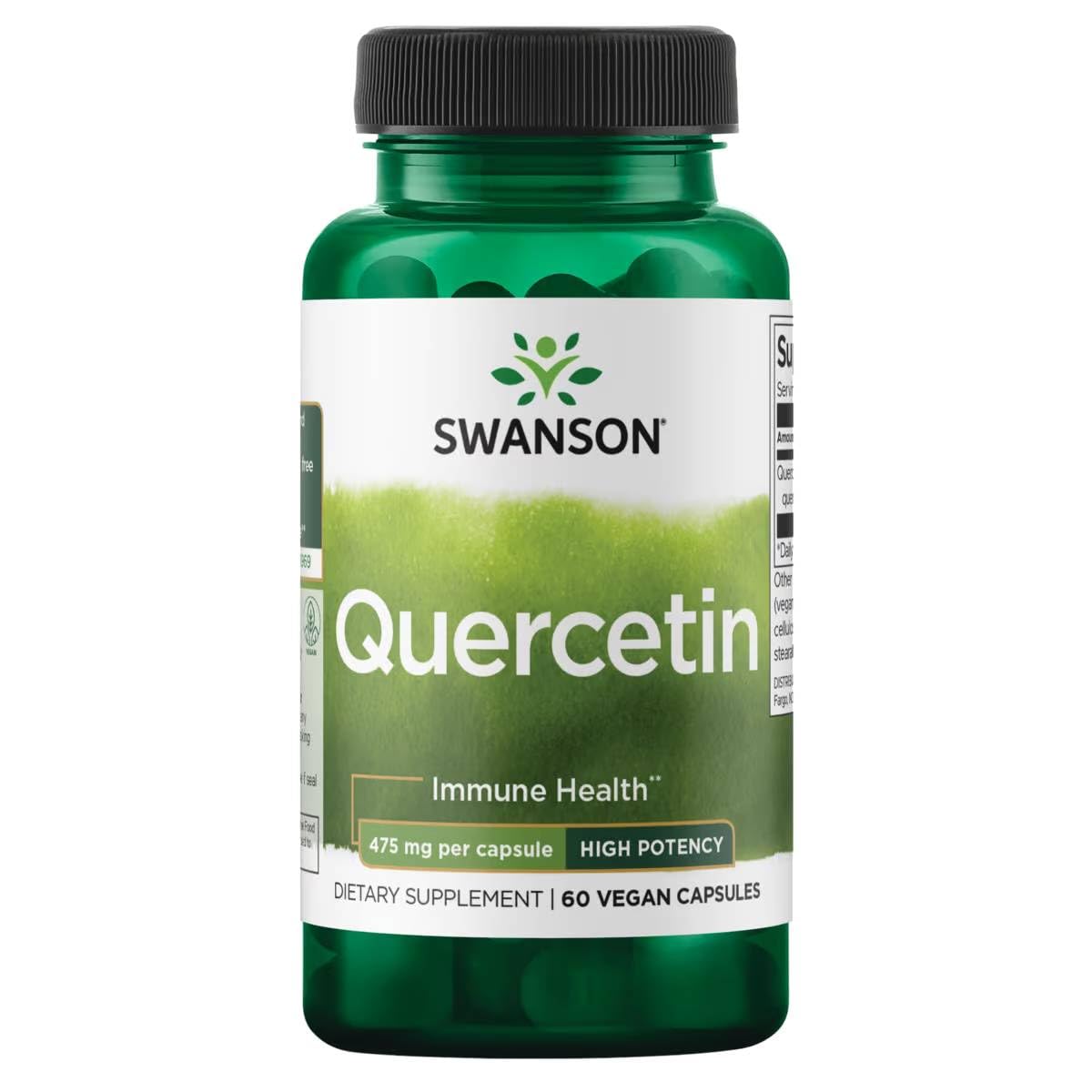 Foto 2 pulgar | Suplemento Swanson De Quercetina De Alta Potencia, 60 Cápsulas Vegetarianas - Venta Internacional.
