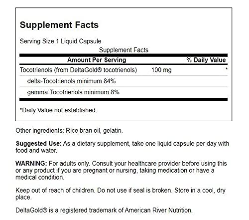 Foto 3 pulgar | Suplemento De Tocotrienoles Swanson Ultra Double Strength 100 Mg - Venta Internacional.