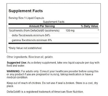 Foto 2 | Suplemento De Tocotrienoles Swanson Ultra Double Strength 100 Mg - Venta Internacional.