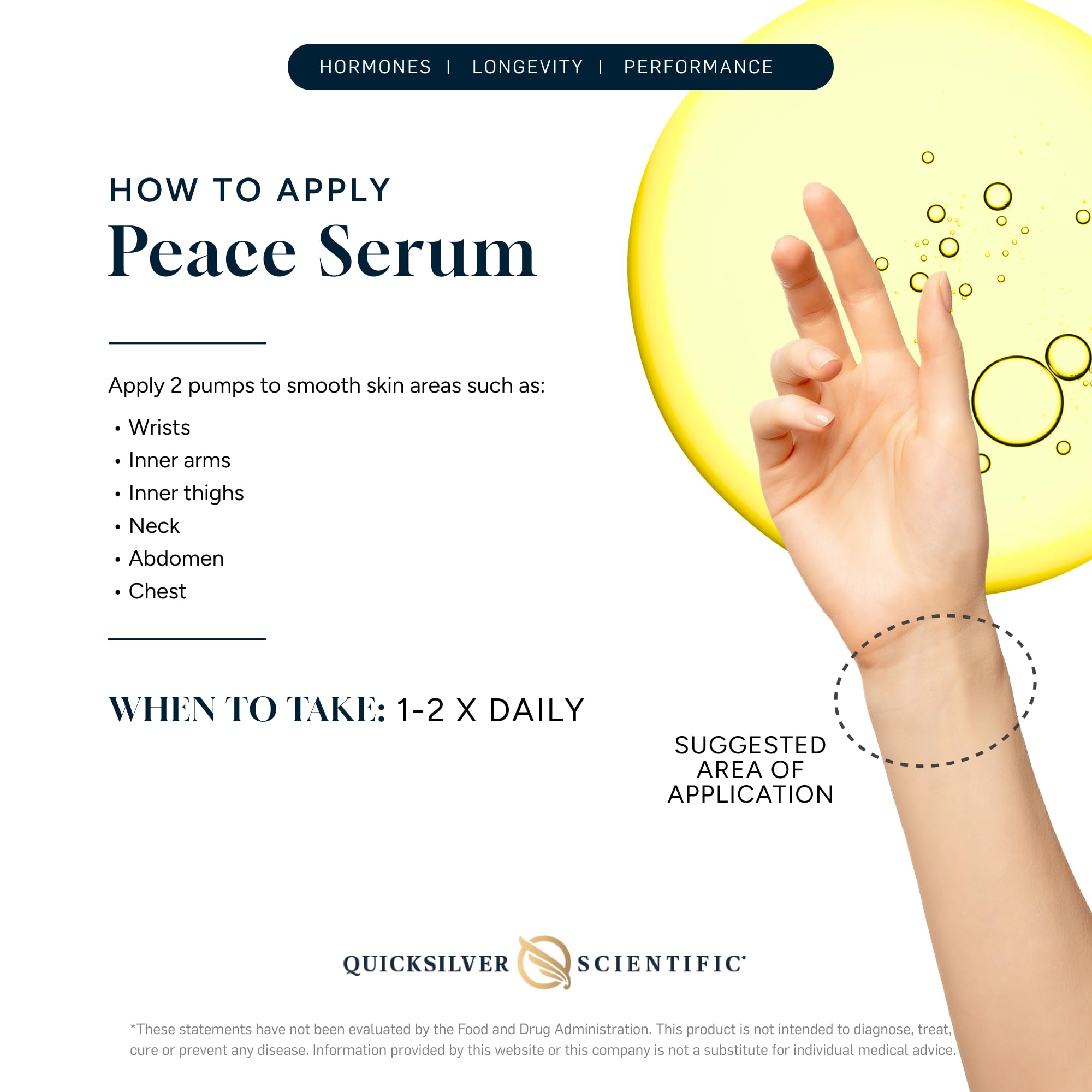 Foto 5 pulgar | Sérum Quicksilver Scientific Peace De Progesterona 30 Ml - Venta Internacional.