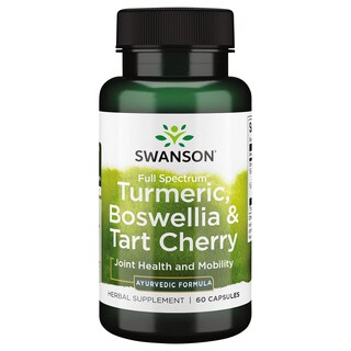 Foto 1 | Suplemento Swanson, Cúrcuma, Boswellia Y Cereza Ácida De Espectro Completo, 60 Cápsulas - Venta Internacional.