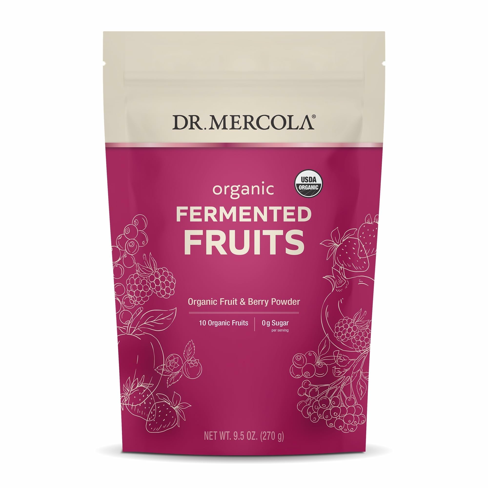 Foto 1 | Suplemento Dr. Mercola Frutas Fermentadas Orgánicas 270 G - Venta Internacional.