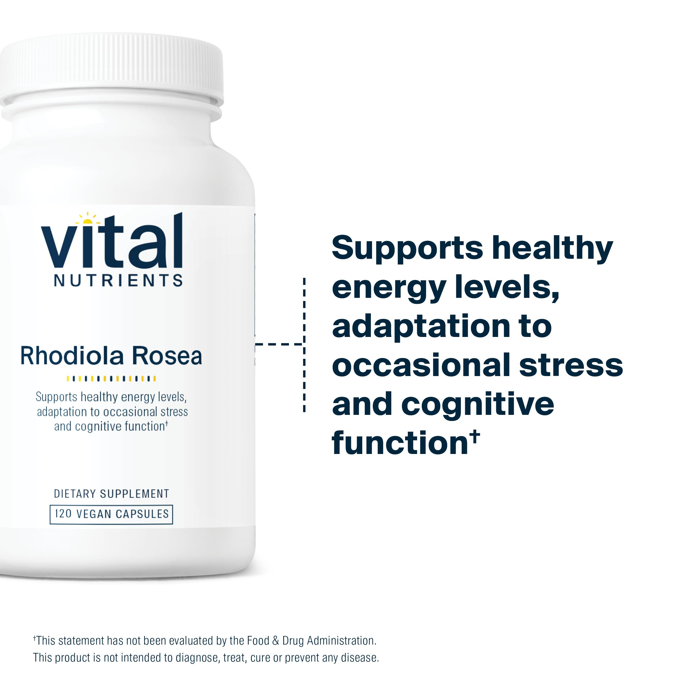 Foto 7 pulgar | Suplemento Vital Nutrients Rhodiola Rosea 120 Cápsulas - Venta Internacional.