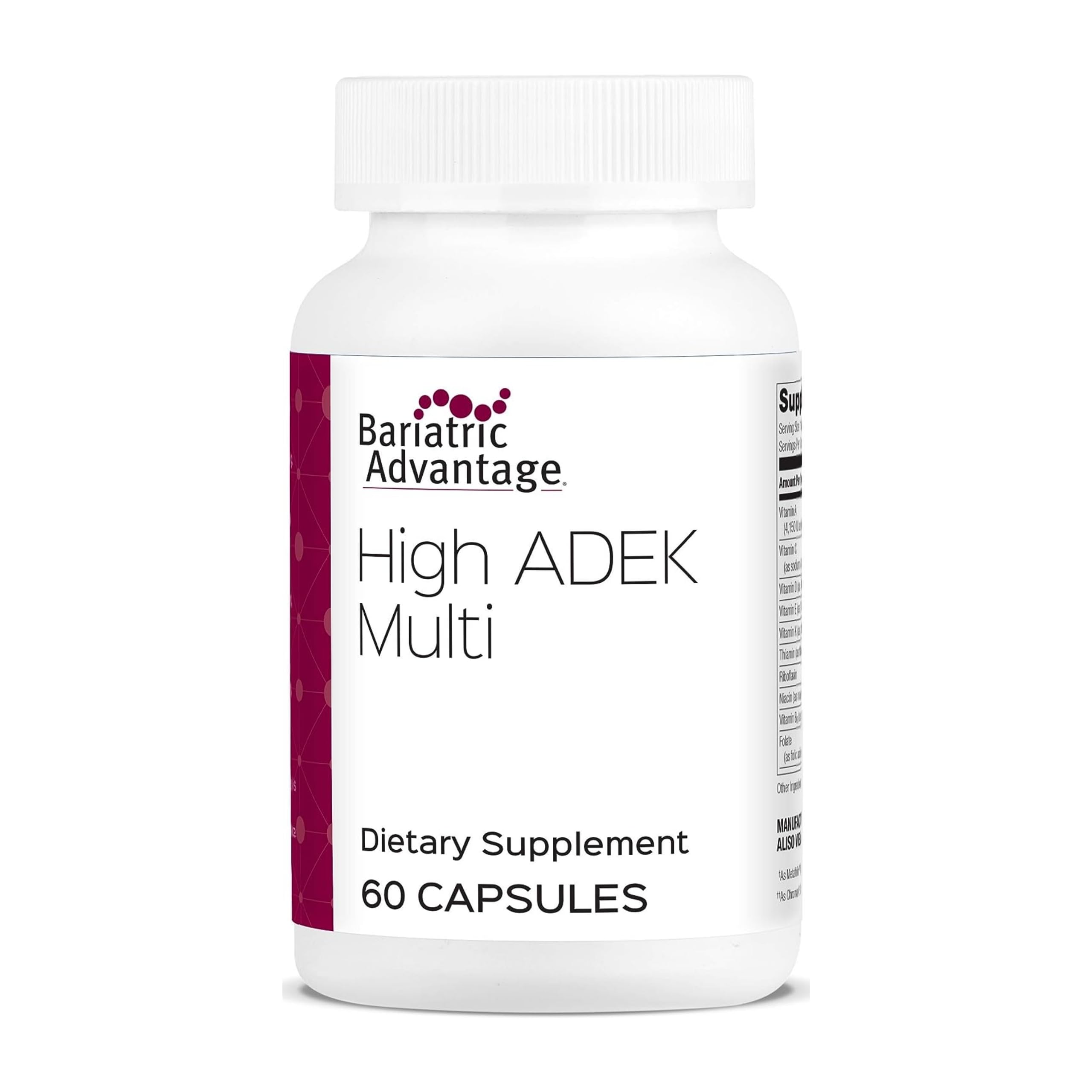 Foto 1 | Suplemento Bariatric Advantage High Adek Multi 60 Cápsulas - Venta Internacional.
