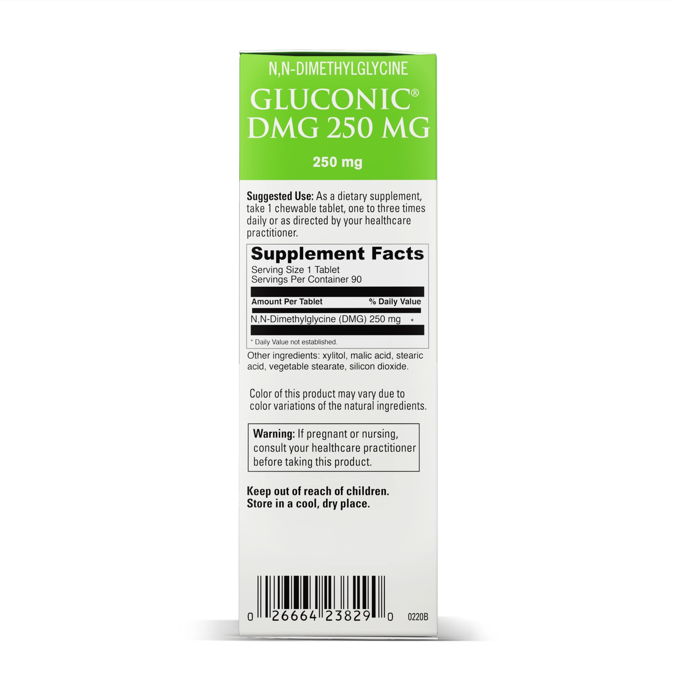 Foto 2 | Suplemento Davinci Labs Gluconic Dmg 250 Mg 90 Comprimidos - Venta Internacional.