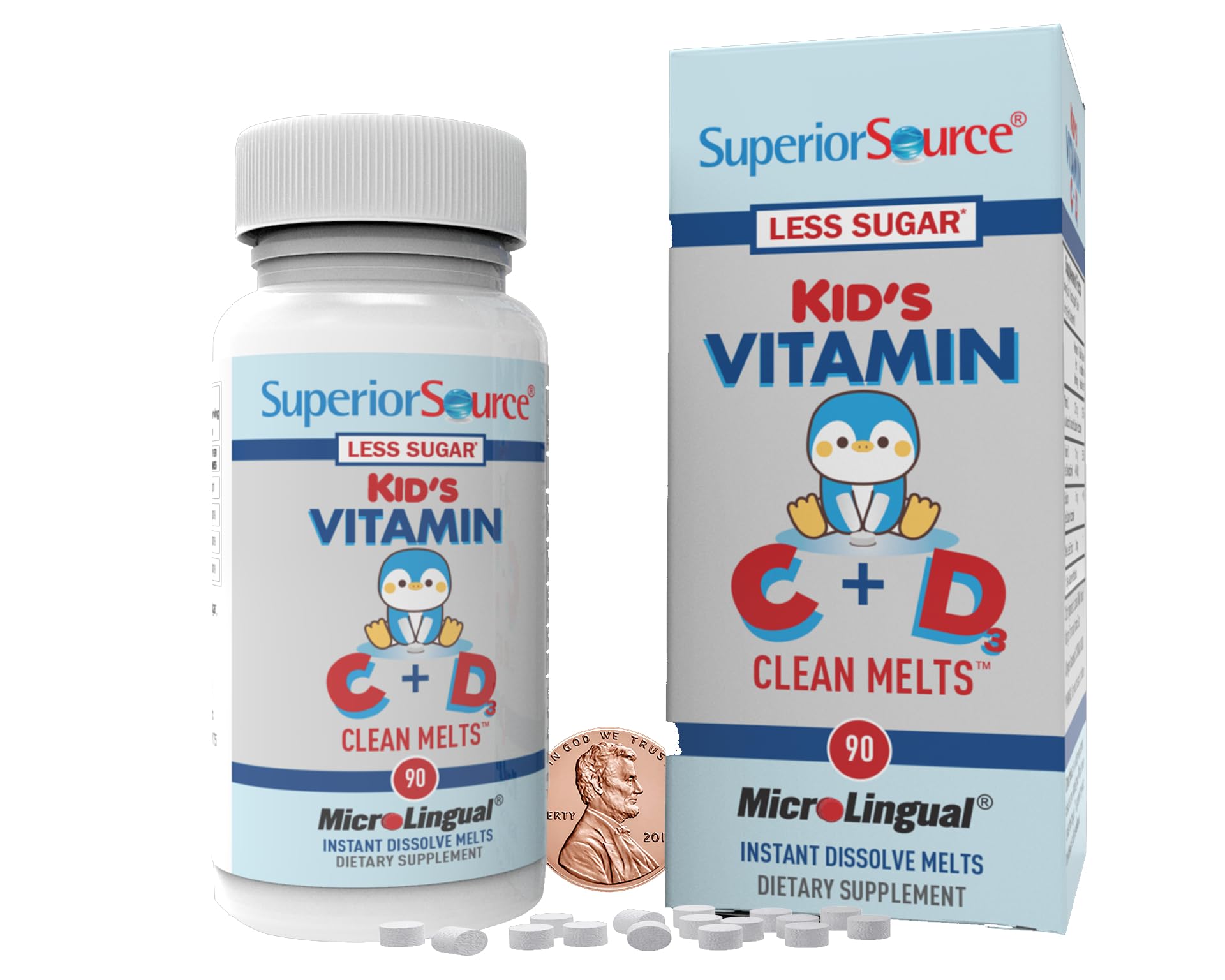 Foto 2 | Suplemento De Vitamina C Y D3 90 Derrite Para Niños De Superior Source - Venta Internacional.