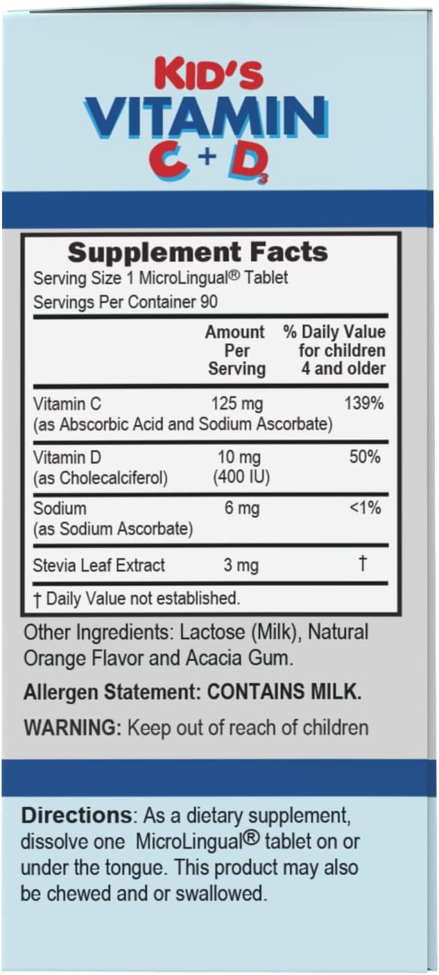 Foto 5 pulgar | Suplemento De Vitamina C Y D3 90 Derrite Para Niños De Superior Source - Venta Internacional.