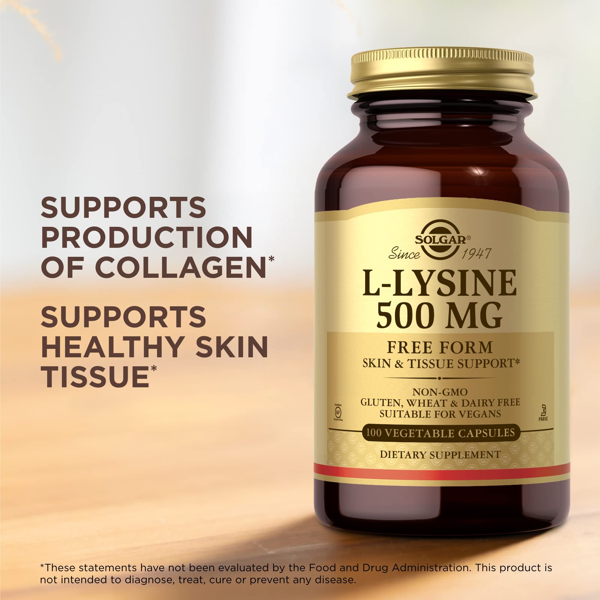 Foto 5 | Suplemento Solgar L-lisina 500 Mg 100 Cápsulas Vegetales - Venta Internacional.