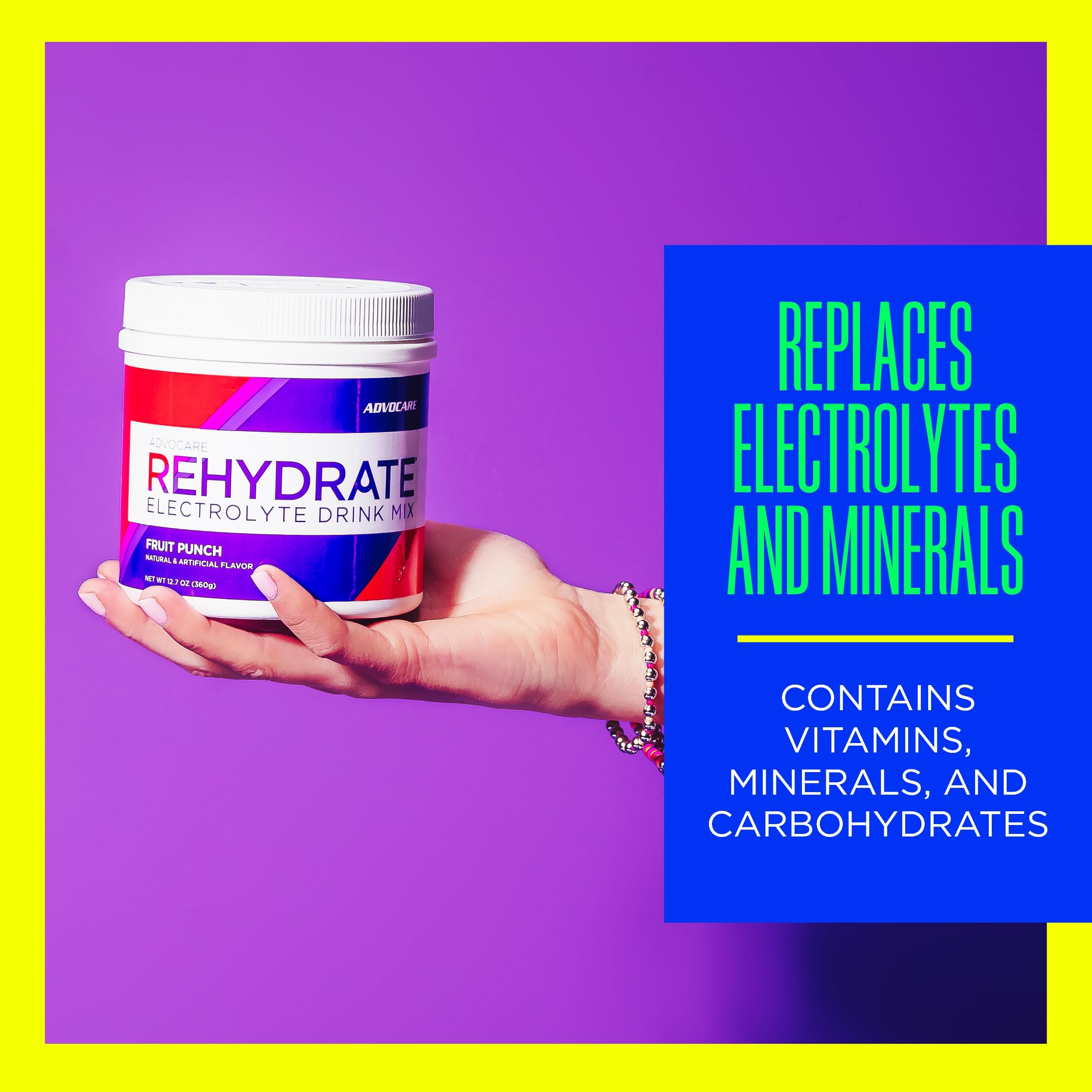 Foto 3 | Mezcla Electrolítica Para Bebidas Advocare Rehydrate Fruit Punch 375 Ml - Venta Internacional.