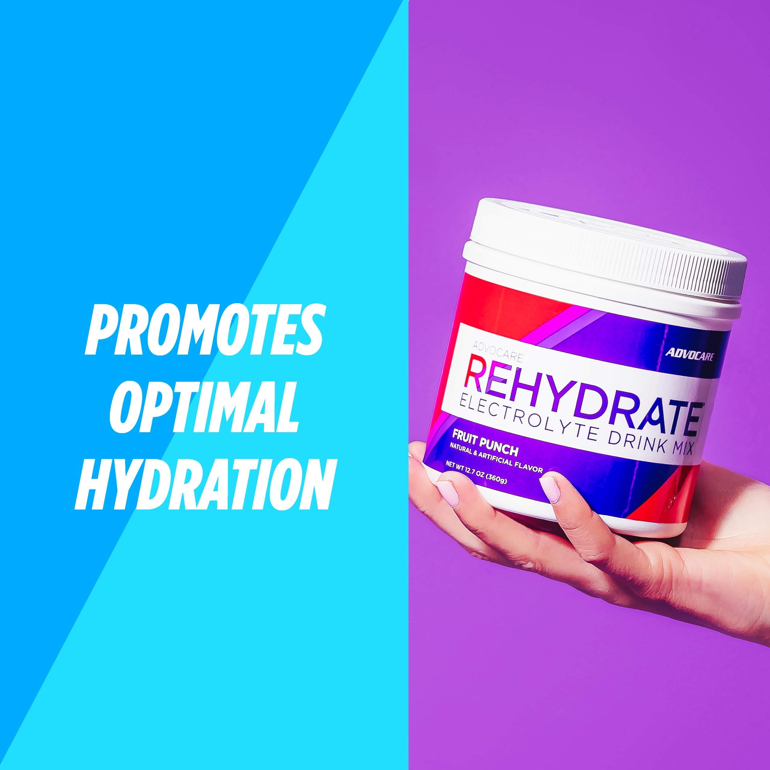 Foto 5 pulgar | Mezcla Electrolítica Para Bebidas Advocare Rehydrate Fruit Punch 375 Ml - Venta Internacional.