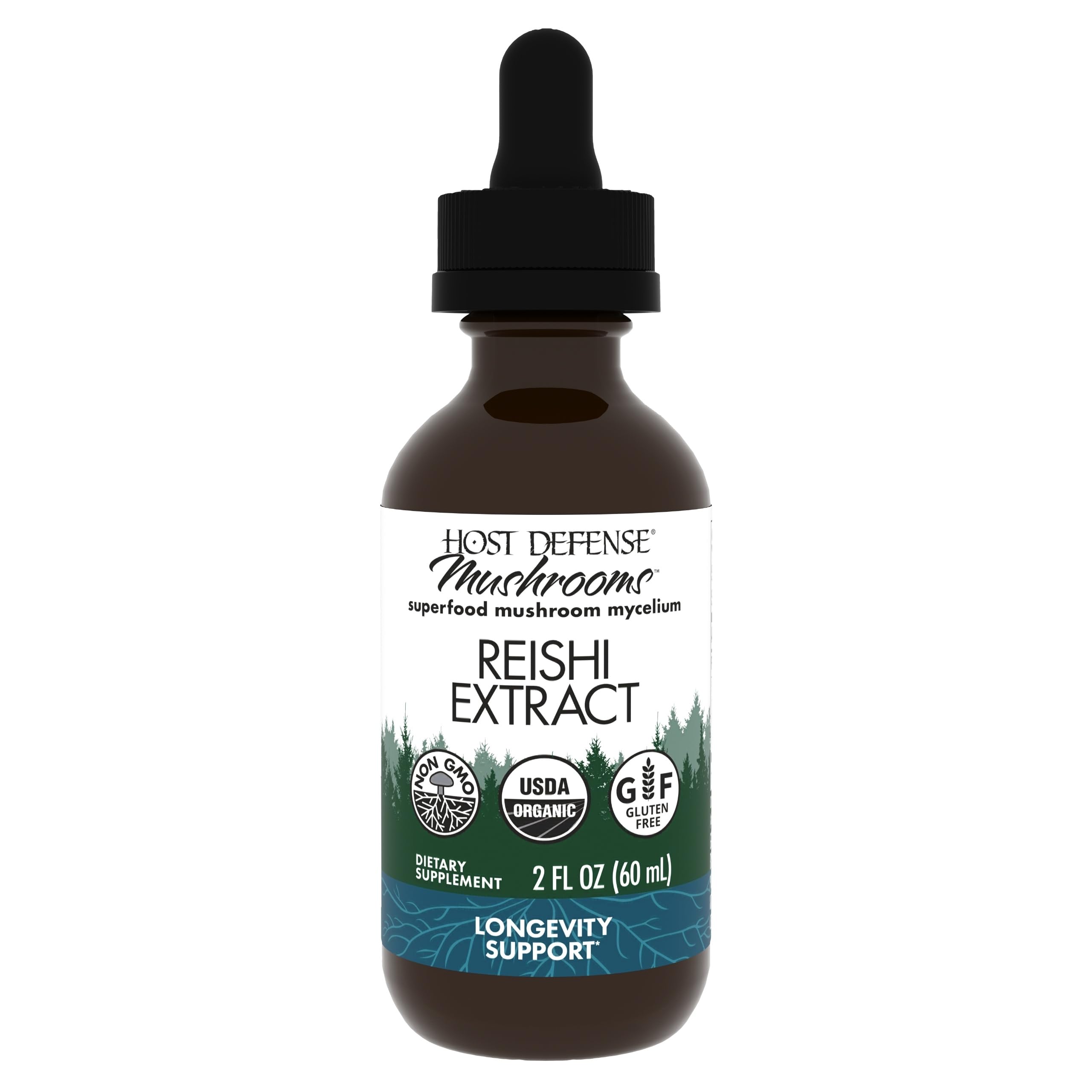Foto 2 pulgar | Suplemento De Extracto De Reishi Host Defense, 60 Ml, Para El Corazón Y El Sistema Inmunitario - Venta Internacional.