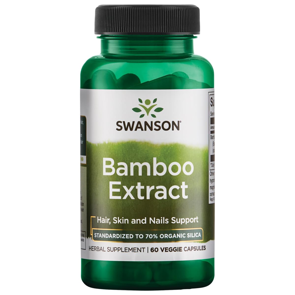 Foto 2 pulgar | Suplemento De Extracto De Bambú Swanson De 300 Mg Con 70% De Sílice, 60 Cápsulas - Venta Internacional.