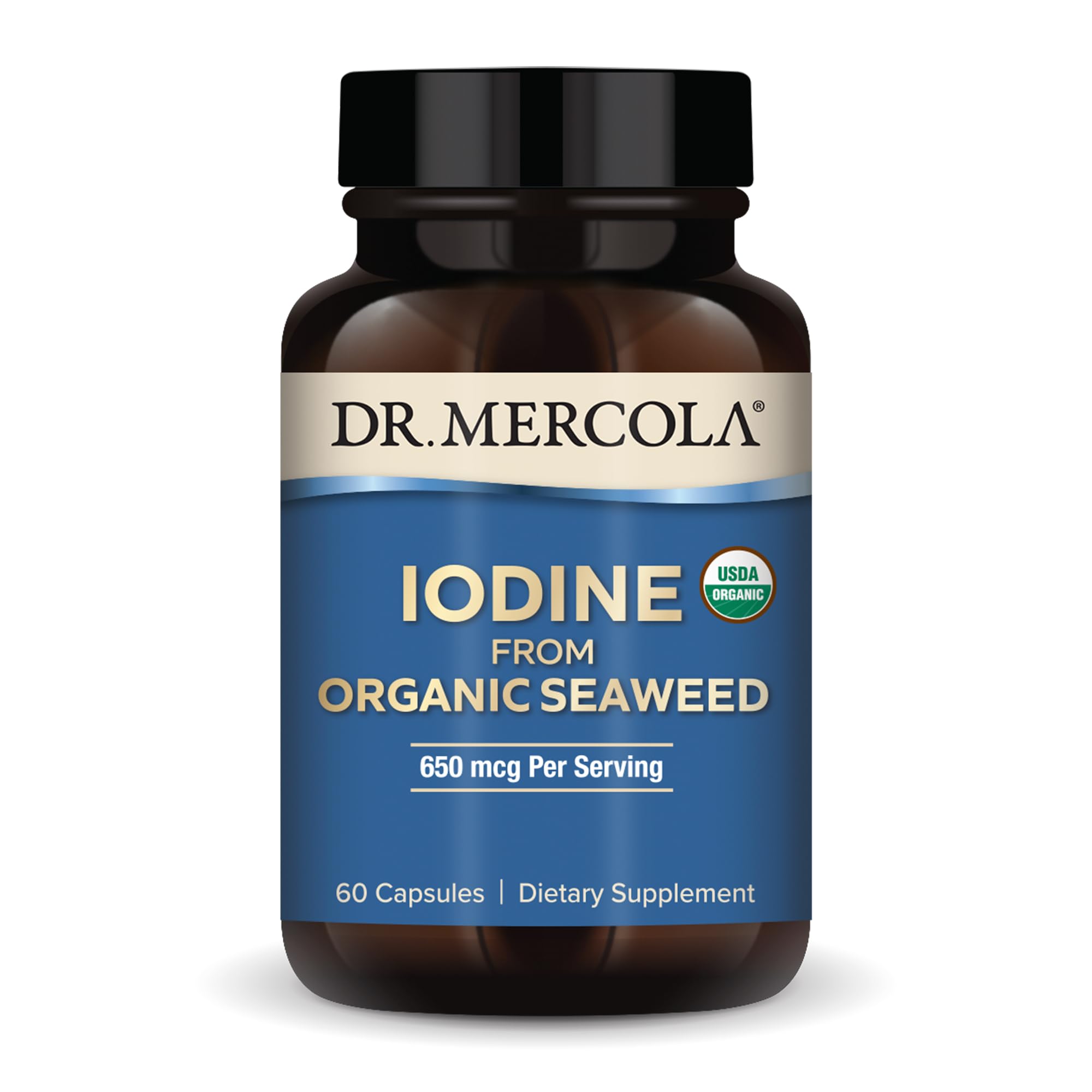Foto 1 | Suplemento Dr. Mercola De Yodo A Partir De Algas Orgánicas 650 Mcg - Venta Internacional.