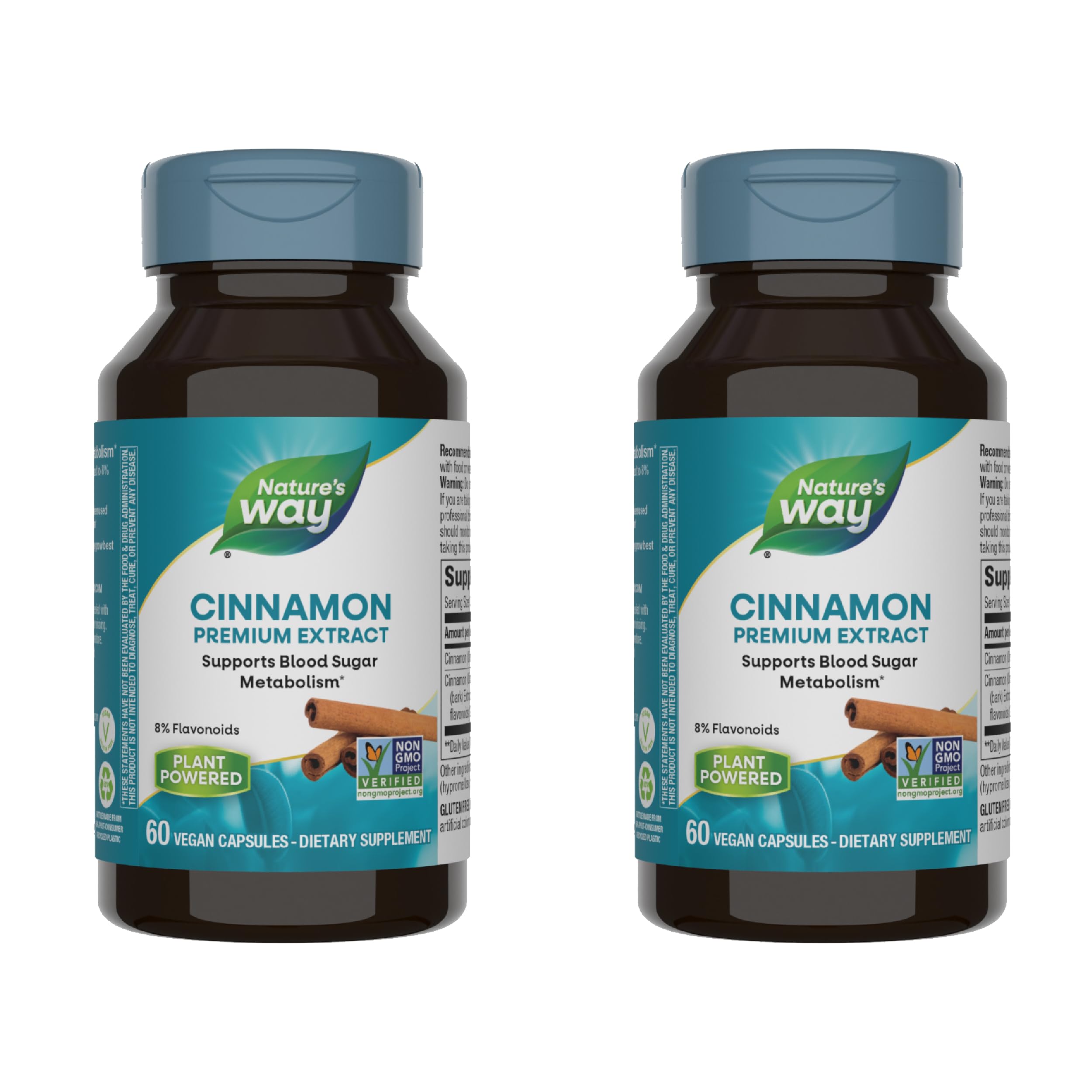 Foto 2 pulgar | Suplemento De Extracto De Canela De Nature's Way, 60 Vcaps X 2 - Venta Internacional.