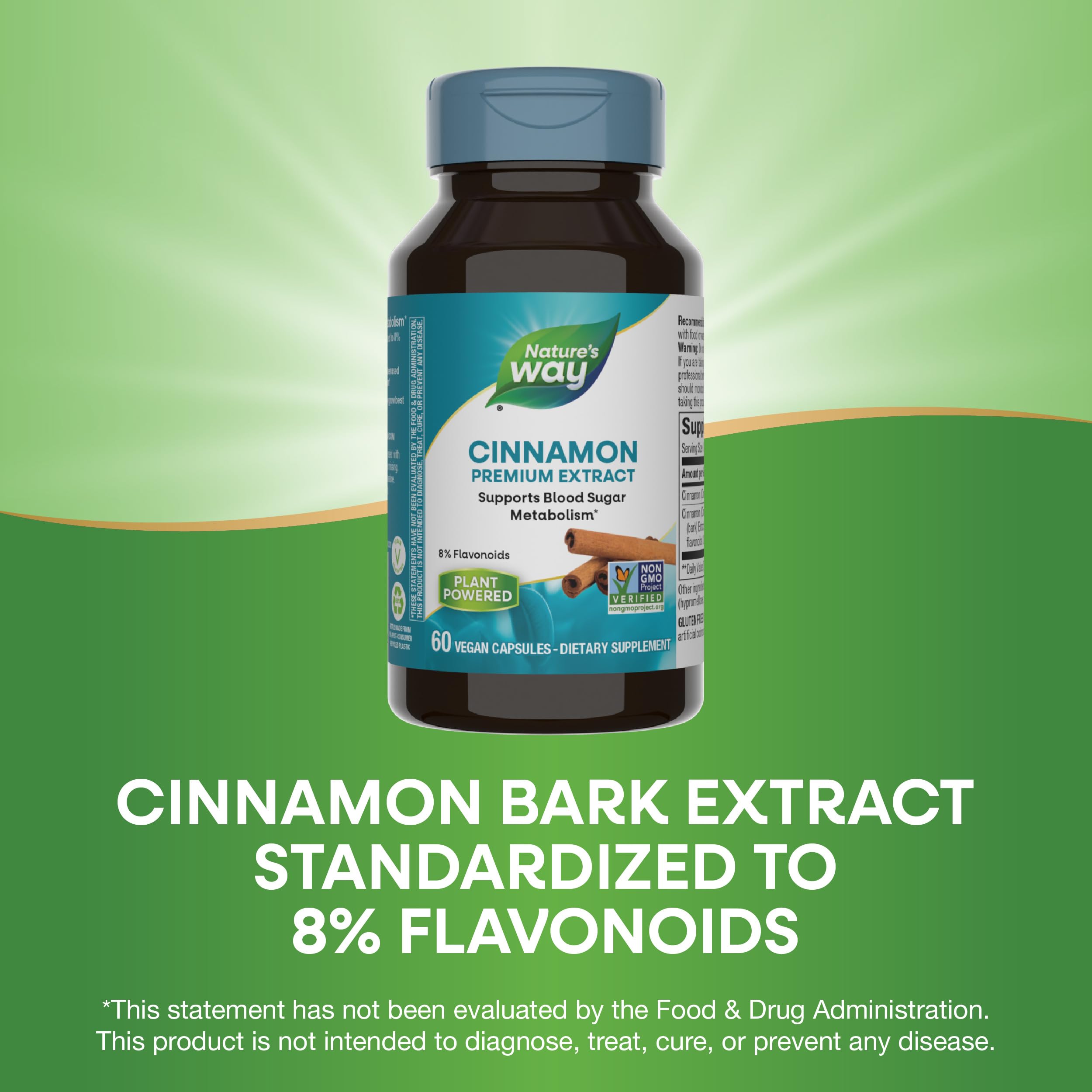 Foto 6 pulgar | Suplemento De Extracto De Canela De Nature's Way, 60 Vcaps X 2 - Venta Internacional.