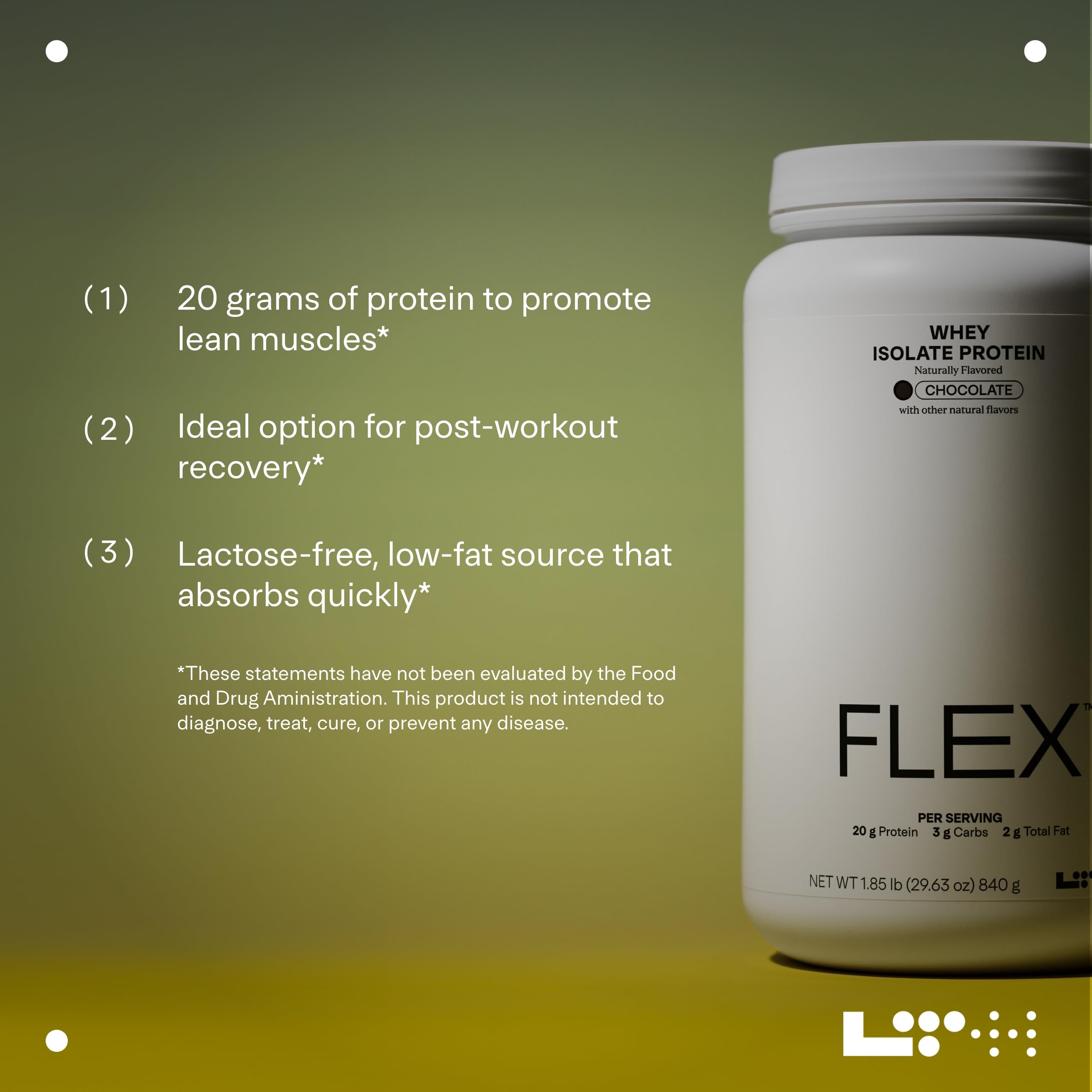 Foto 5 pulgar | Proteína En Polvo Lth Flex Whey Protein Isolate Chocolate 30 Porciones - Venta Internacional.