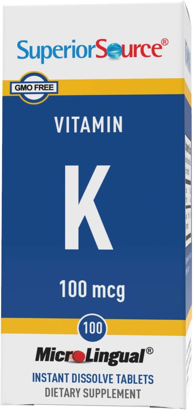 Foto 6 pulgar | Suplemento De Vitamina K De Fuente Superior, 100 Mcg, 30 Tabletas - Venta Internacional.