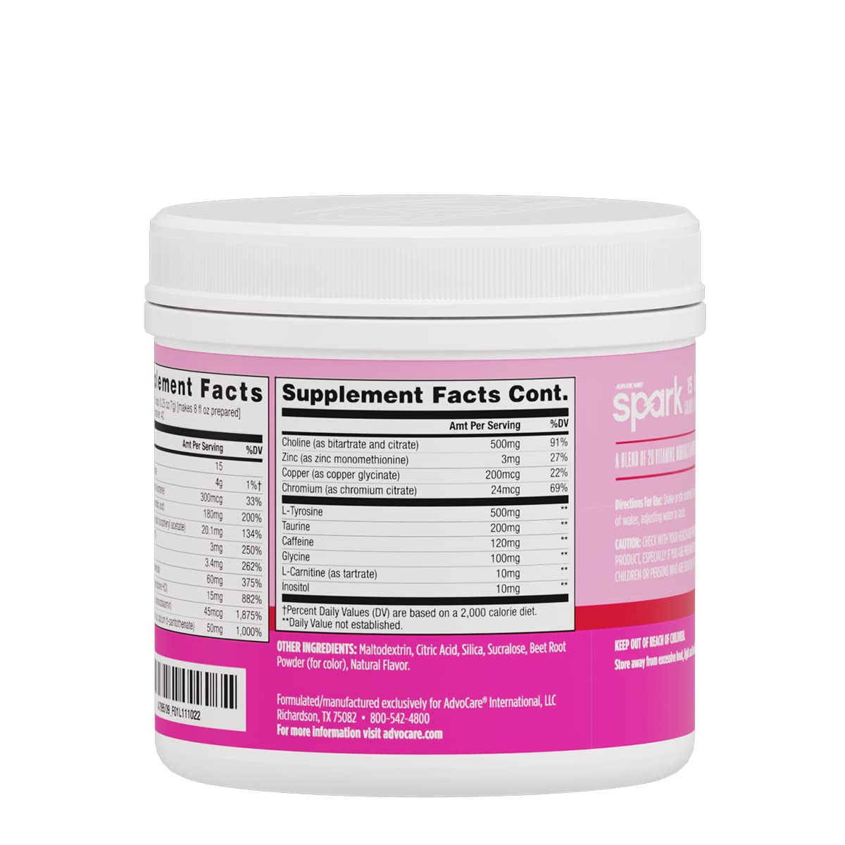 Foto 4 pulgar | Suplemento: Limonada Rosa Con Vitaminas Y Aminoácidos Advocare Spark - Venta Internacional.