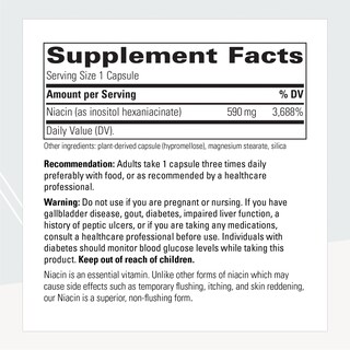 Foto 2 | Suplemento De Niacina Sin Rubor De Integrative Therapeutics, 60 Cápsulas - Venta Internacional.