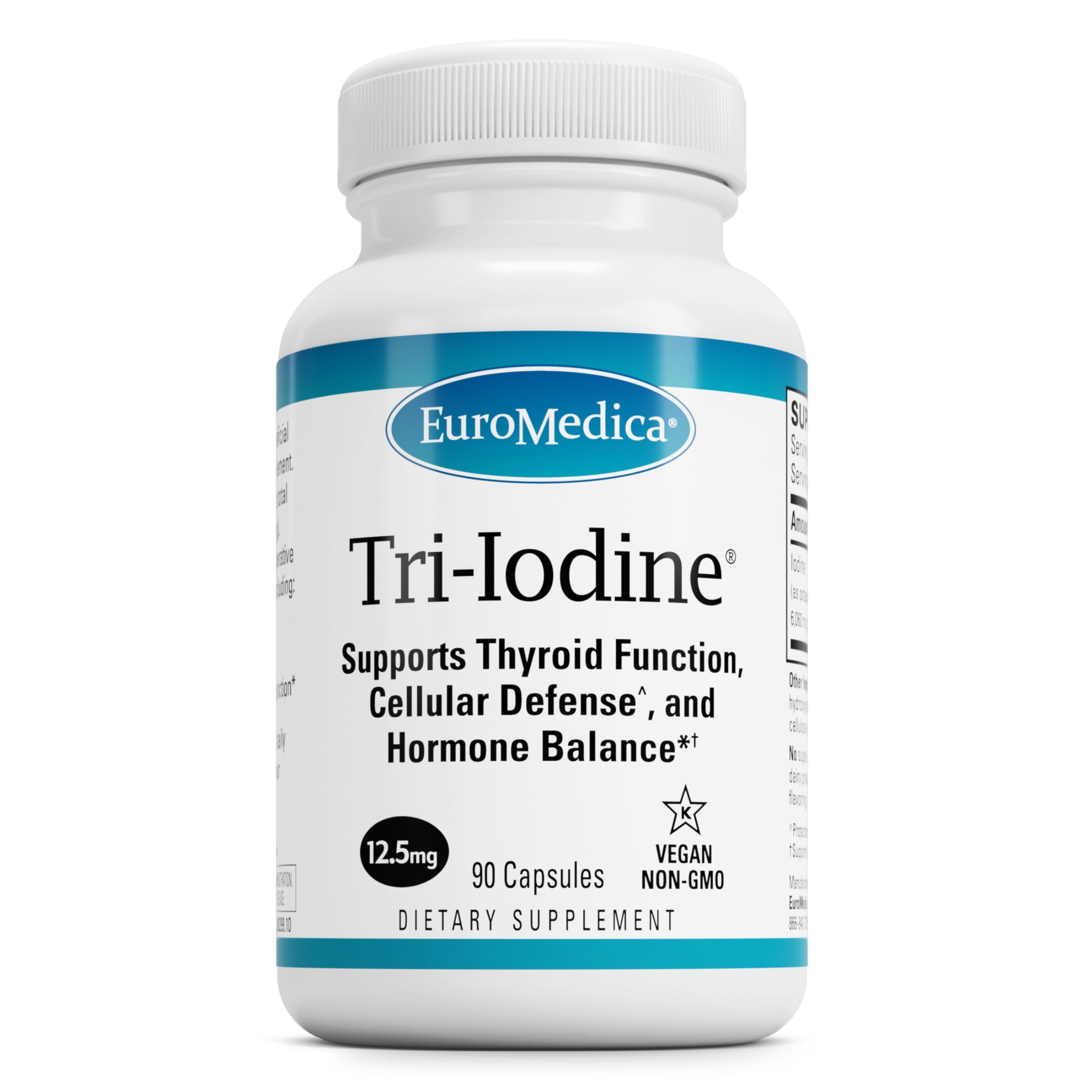 Foto 1 | Suplemento Euromedica Tri-iodine 12,5 Mg, 90 Cápsulas - Venta Internacional.