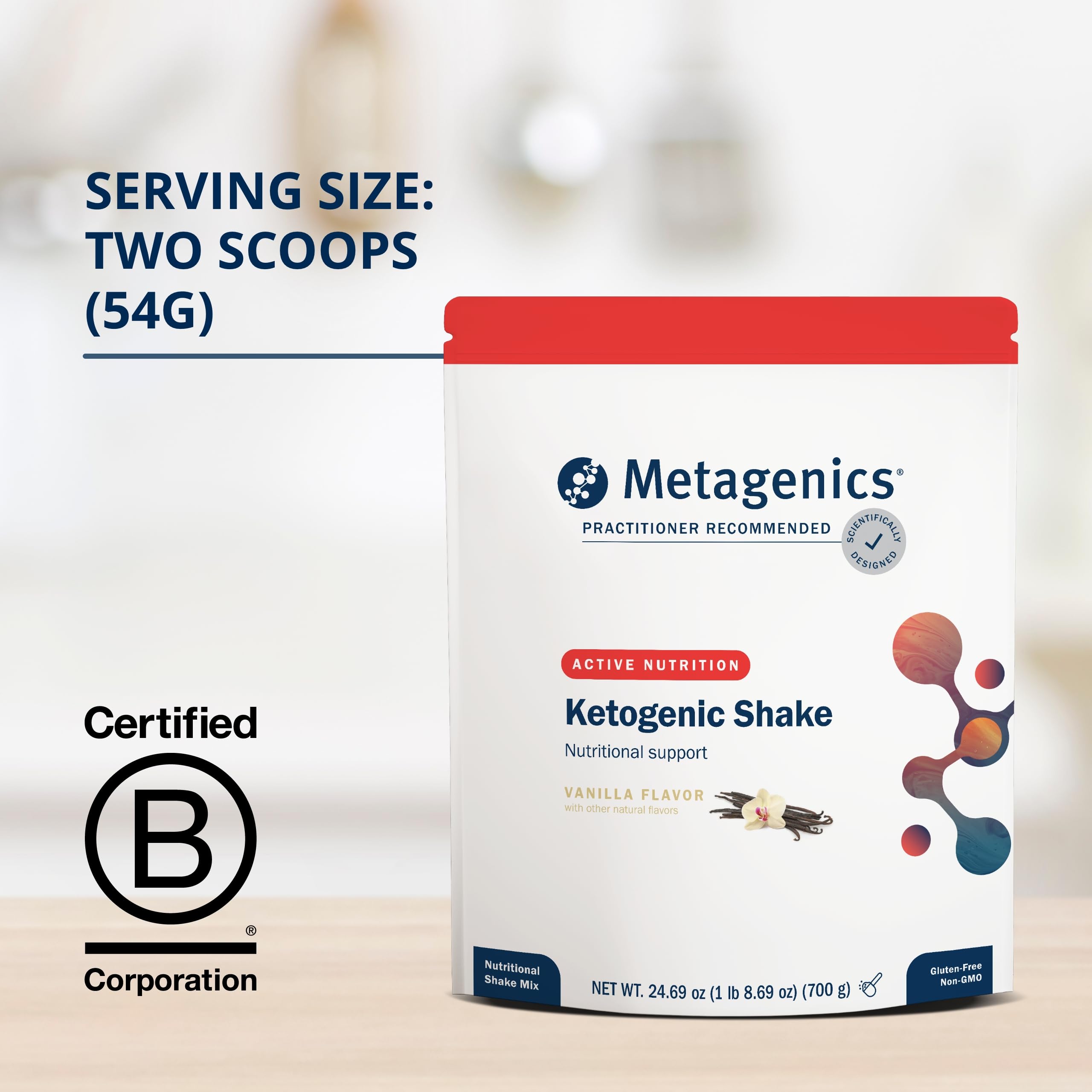 Foto 4 | Batido Cetogénico Metagenics, 25 Vitaminas Y Minerales, Vainilla - Venta Internacional.