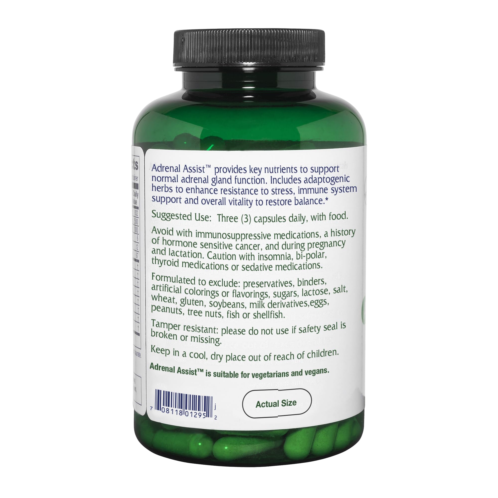 Foto 3 | Suplemento Vitanica Adrenal Assist Adrenal Support 180 Vegan - Venta Internacional.