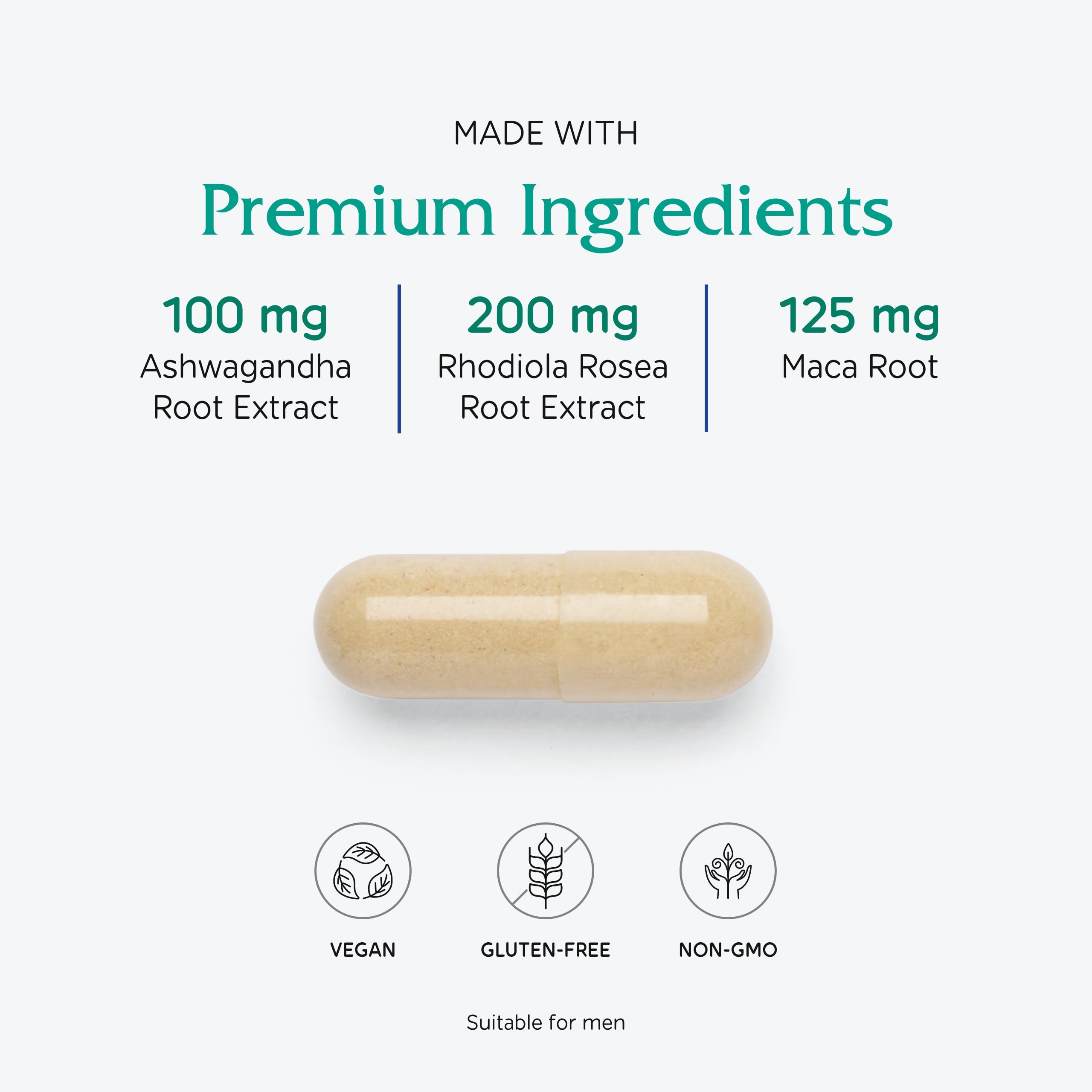 Foto 5 pulgar | Suplemento Vitanica Adrenal Assist Adrenal Support 180 Vegan - Venta Internacional.