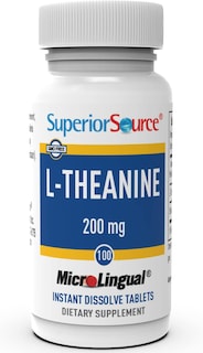 Foto 4 | Suplemento Superior Source L-teanina 200 Mg Para Adultos 100 Comprimidos - Venta Internacional.