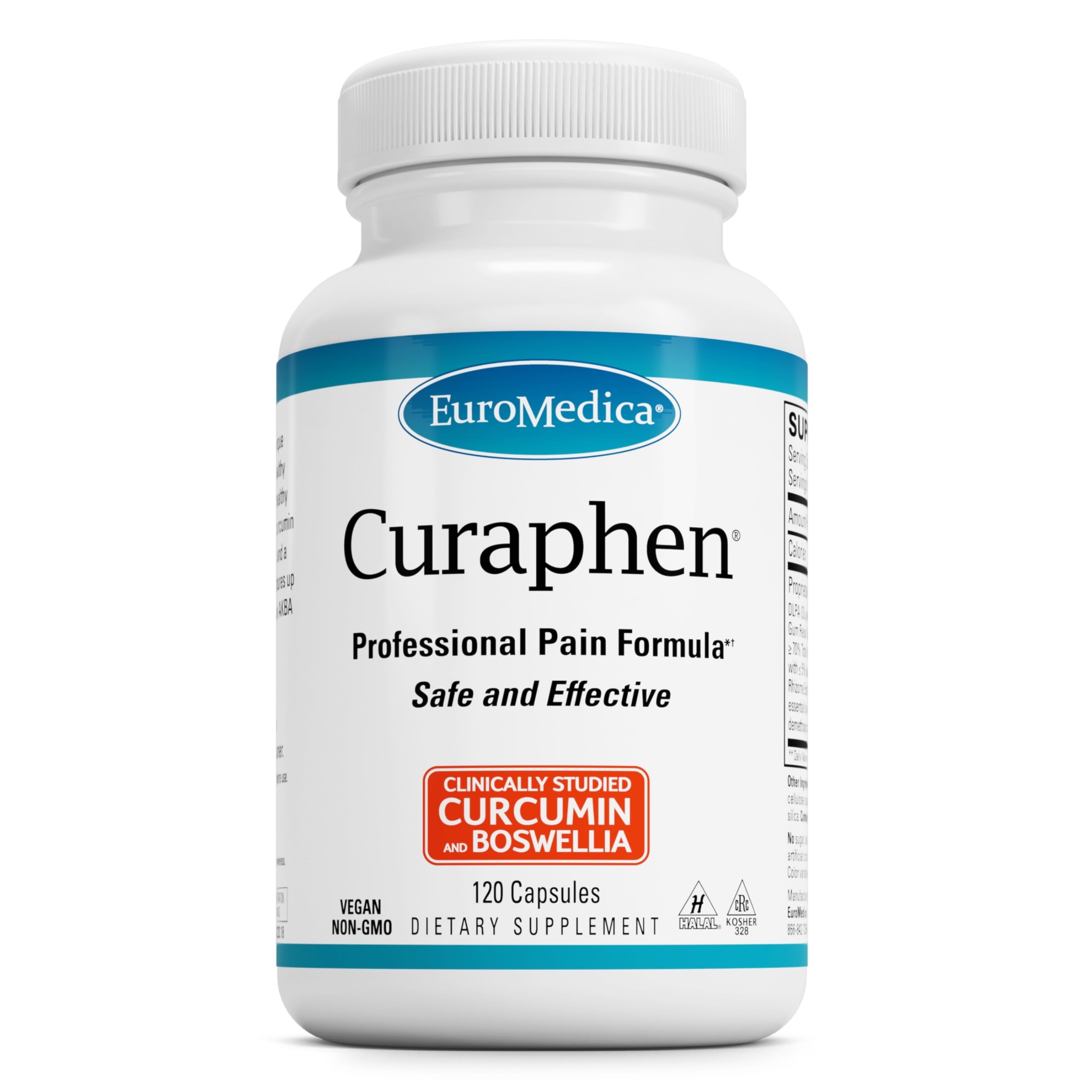 Foto 2 pulgar | Suplemento Euromedica Curaphen Curcumin 120 Cápsulas - Venta Internacional.