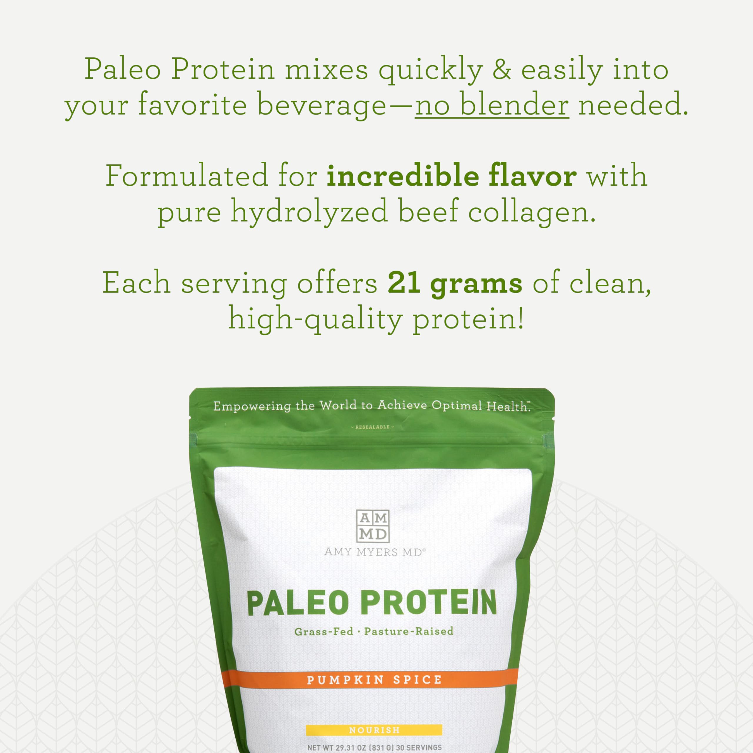 Foto 5 | Proteína En Polvo Amy Myers Md Pure Paleo 865 Ml Pumpkin Spice - Venta Internacional.
