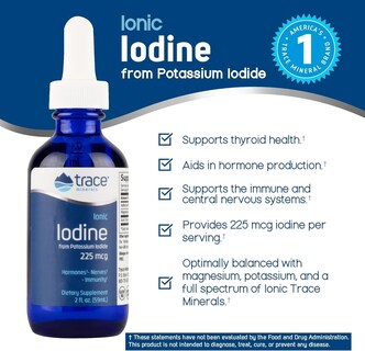 Foto 4 | Suplemento De Oligoelementos De Yodo Iónico 225 Mcg Con Magnesio - Venta Internacional.