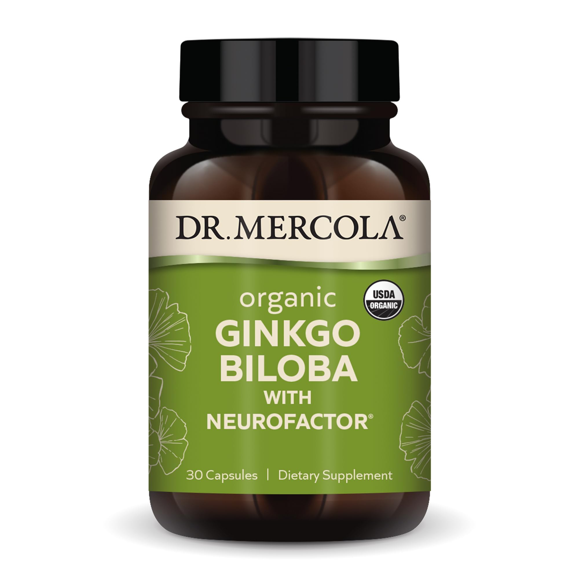 Foto 2 pulgar | Suplemento Dietético Dr. Mercola Organic Ginkgo Biloba 30 Cápsulas - Venta Internacional.