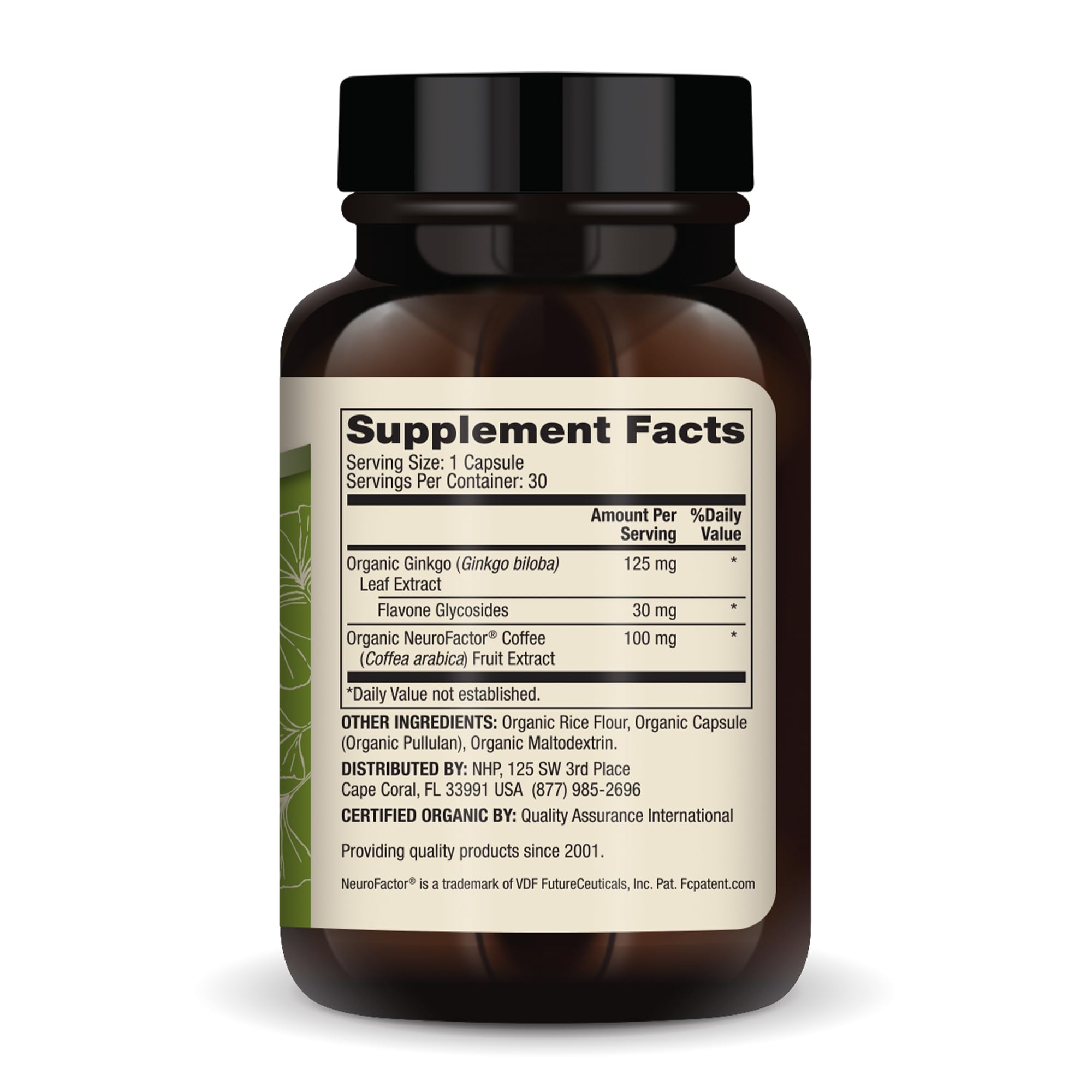 Foto 3 pulgar | Suplemento Dietético Dr. Mercola Organic Ginkgo Biloba 30 Cápsulas - Venta Internacional.