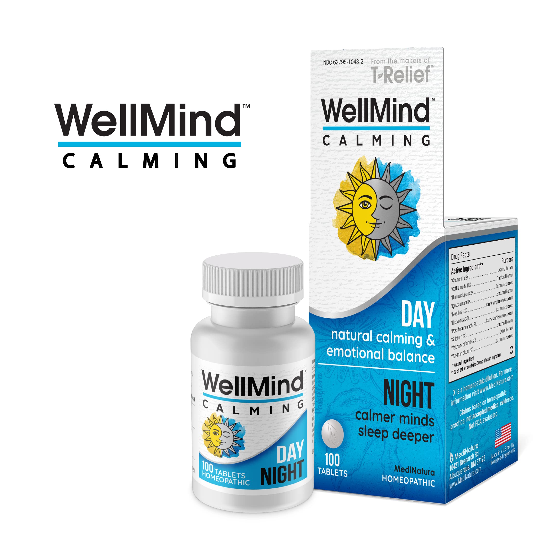 Foto 7 | Remedio Calmante Natural Medinatura Wellmind 100 Tabletas - Venta Internacional.
