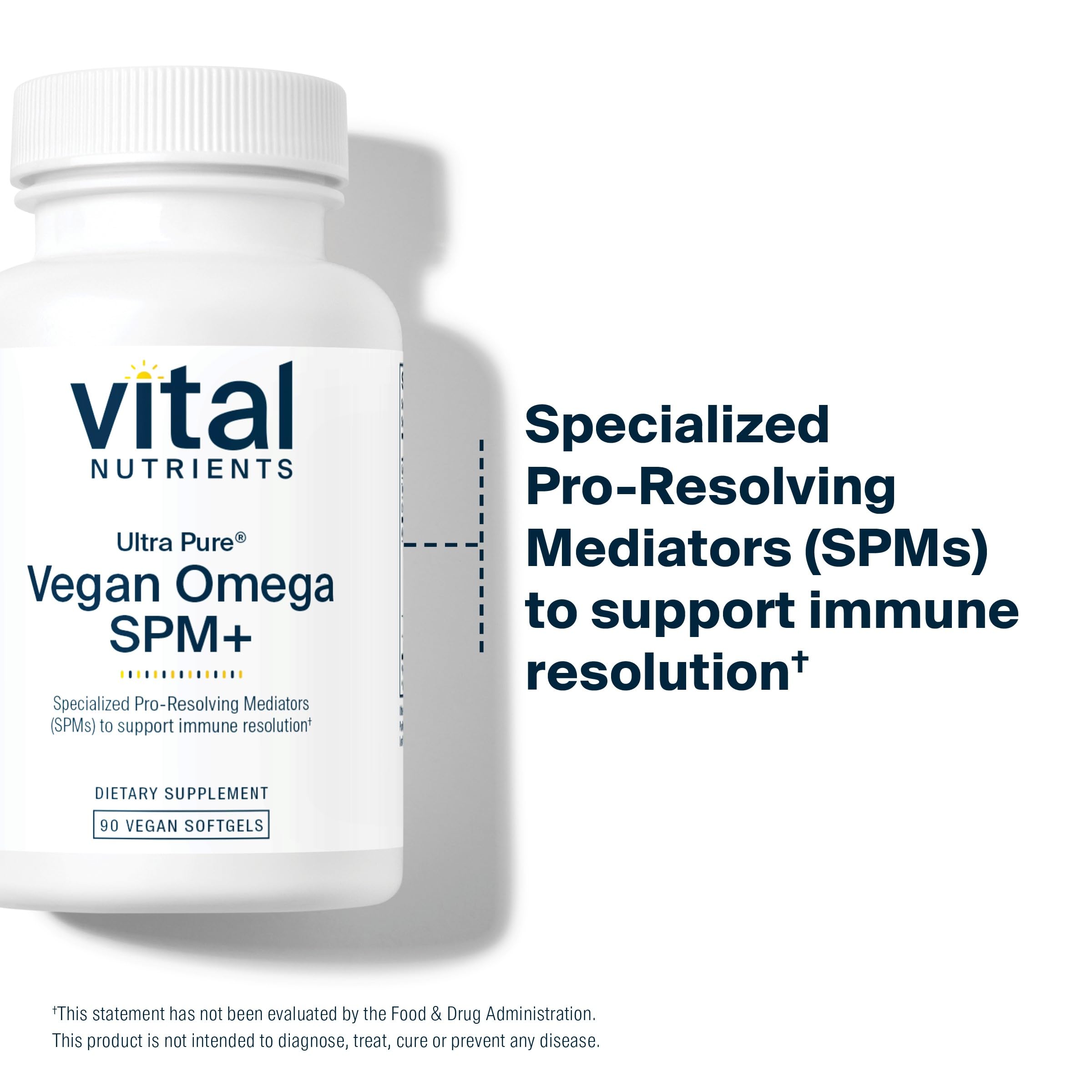 Foto 3 | Suplemento Vital Nutrients Ultra Pure Vegan Omega Spm+ 90 Cápsulas Blandas - Venta Internacional.